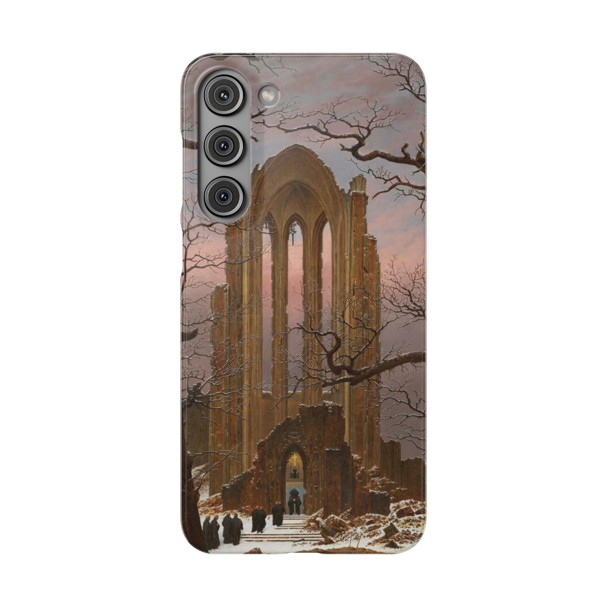 Monastery Graveyard in the Snow by Caspar David Friedrich - Samsung Slim Case