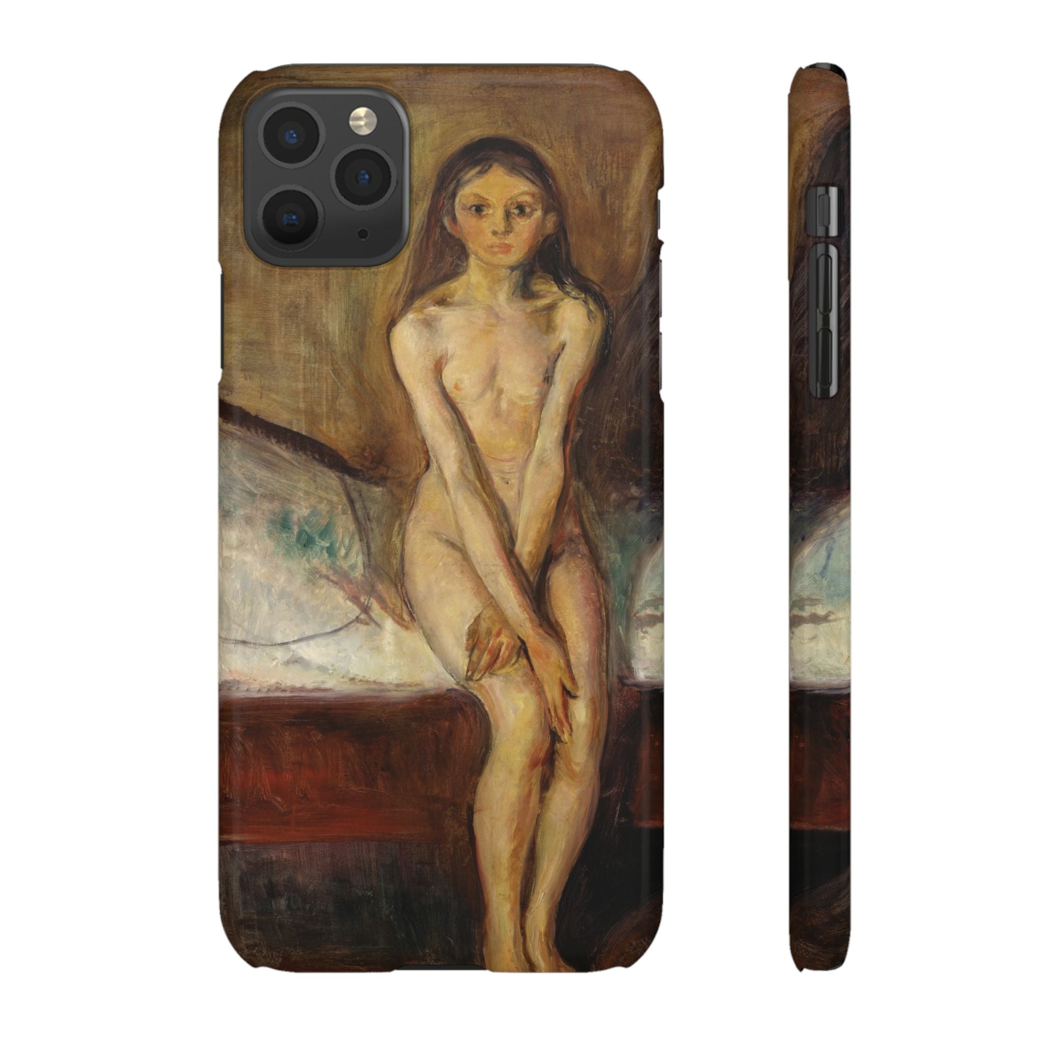 Puberty by Edvard Munch - iPhone Slim Case