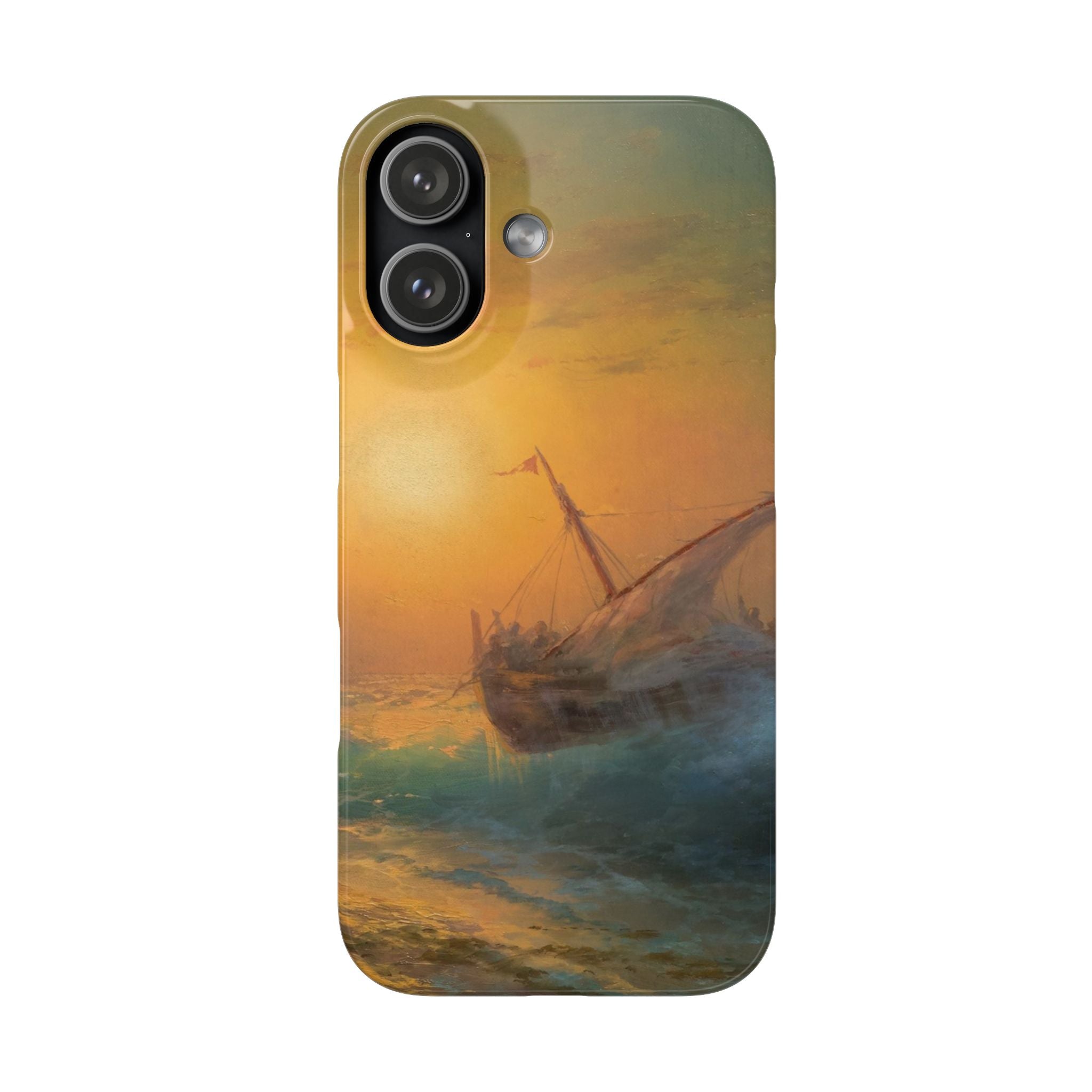 Stormy Sea at Sunset by Ivan Aivazovsky - iPhone Slim Case