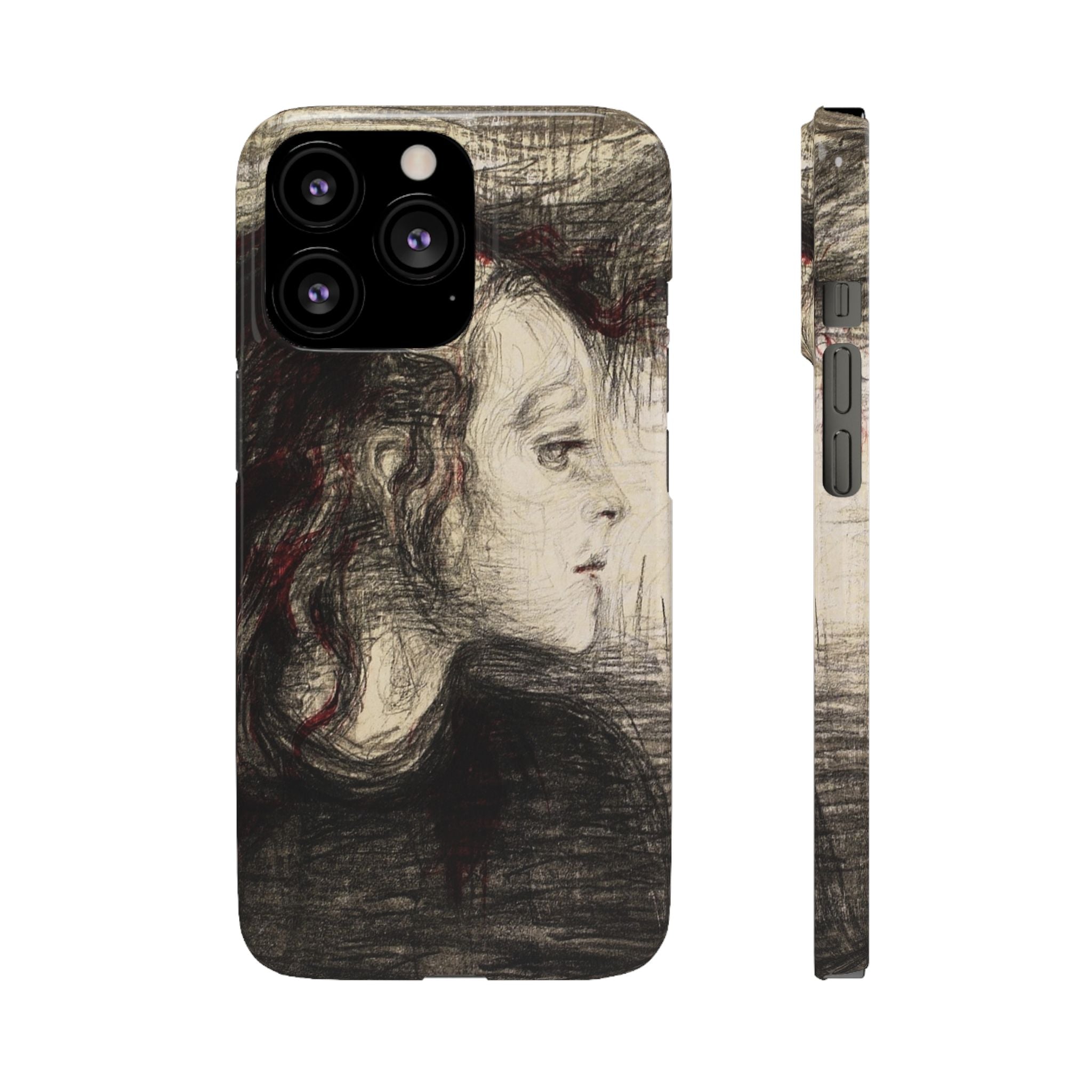 The Sick Child by Edvard Munch - iPhone Slim Case