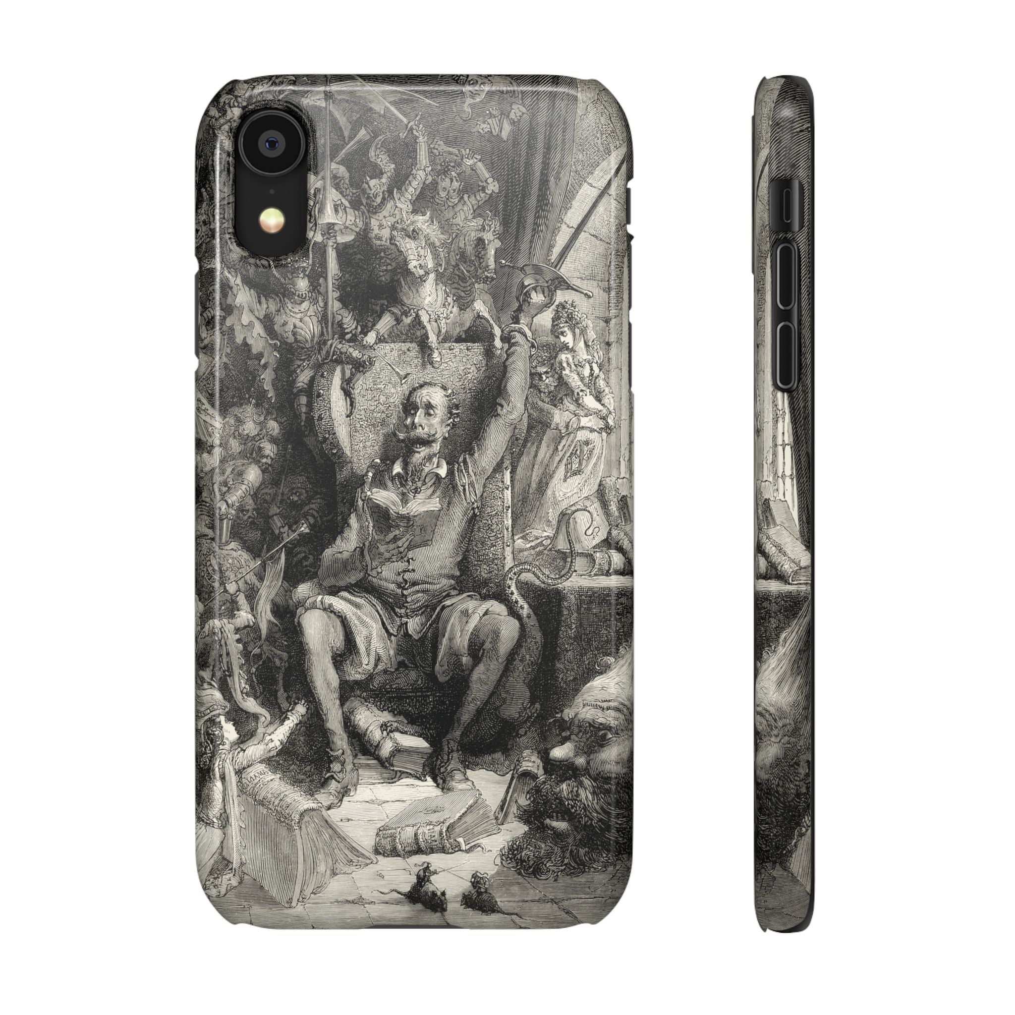Don Quixote and His Visions by Gustave Doré - iPhone Slim Case