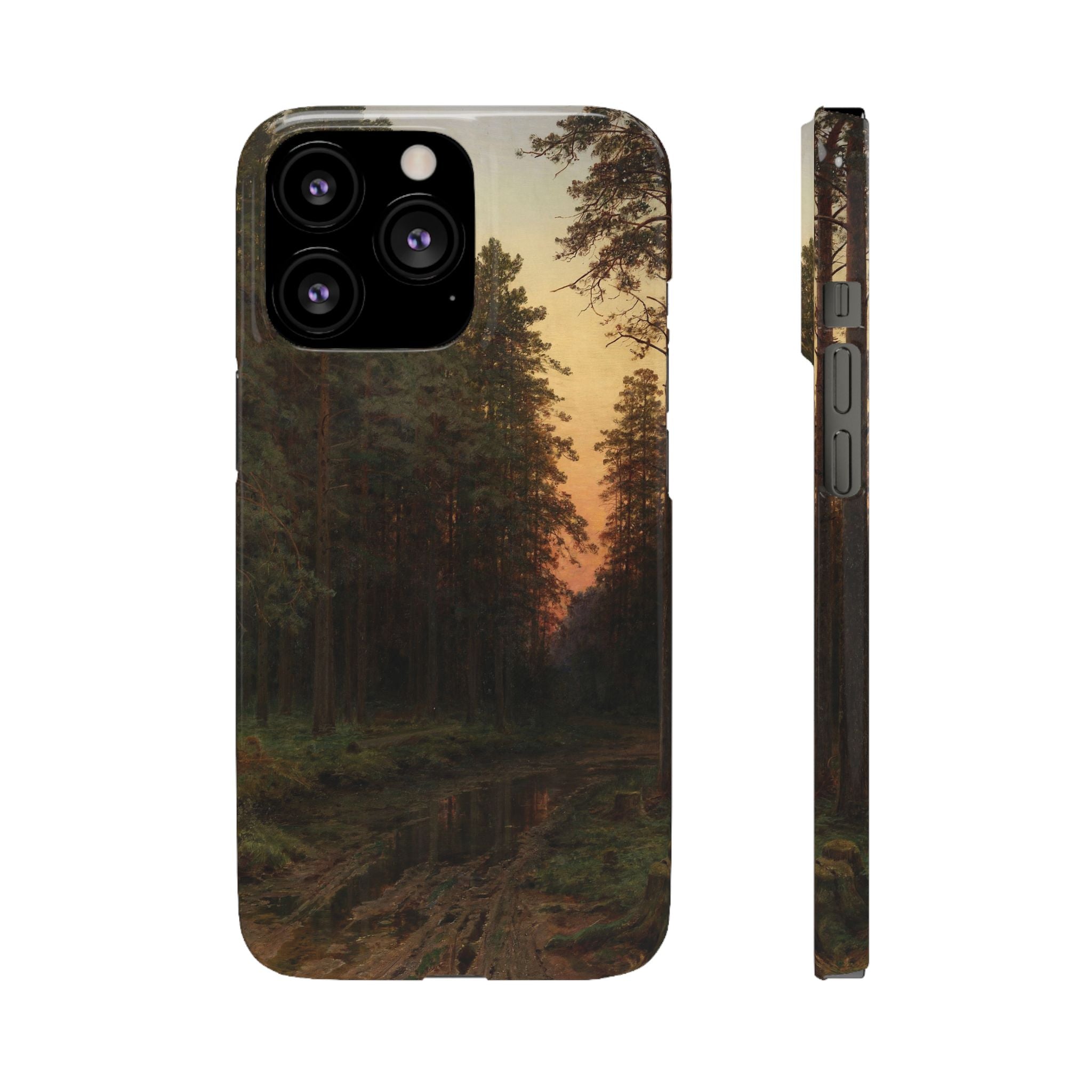 Evening Glow by Ivan Ivanovich Shishkin - iPhone Slim Case