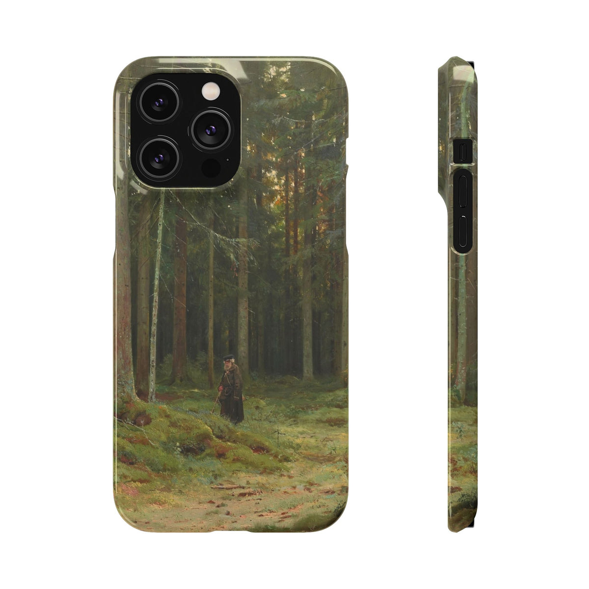 In the Forest of Countess Mordvinova Petergof by Ivan Ivanovich Shishkin - iPhone Slim Case