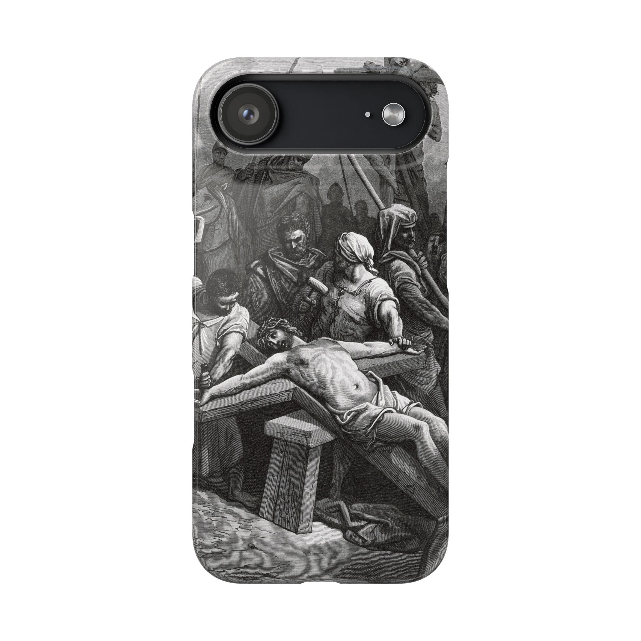 Crucifixion of Jesus by Gustave Doré - iPhone Slim Case