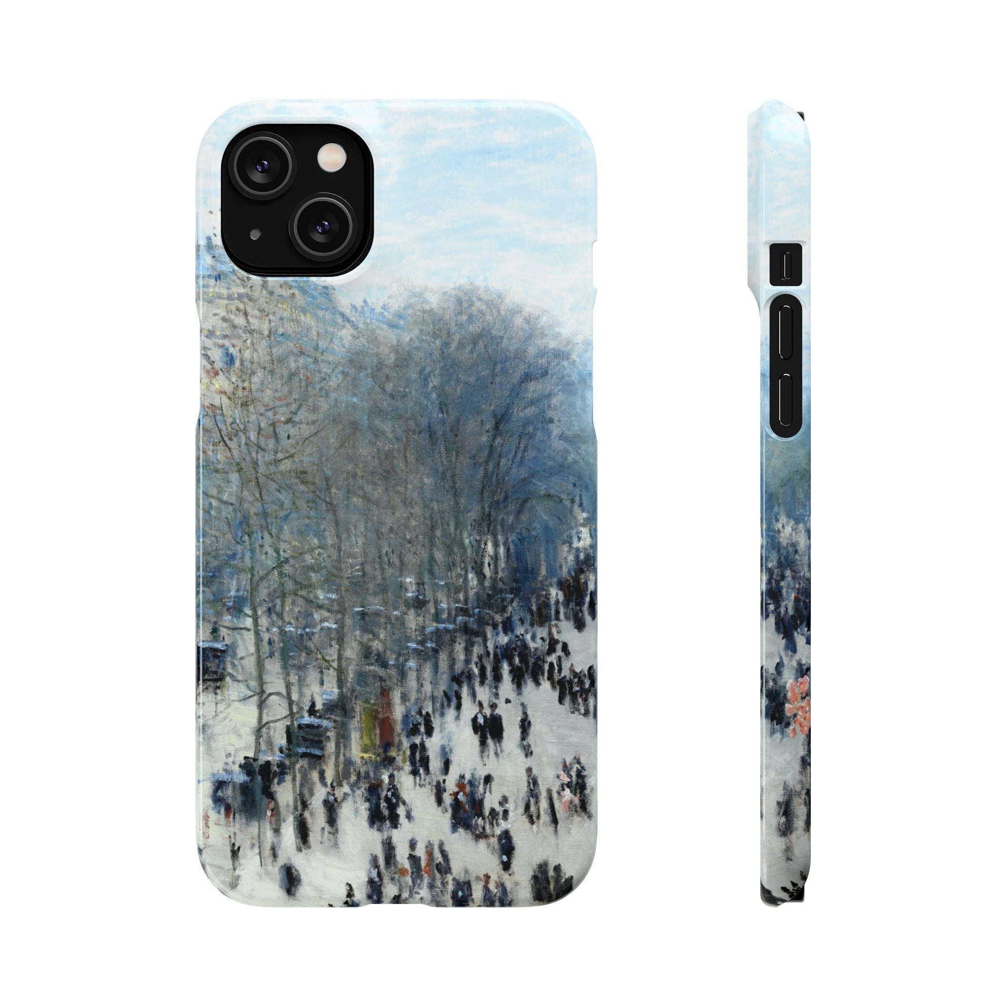 Boulevard des Capucines by Claude Monet - iPhone Slim Case