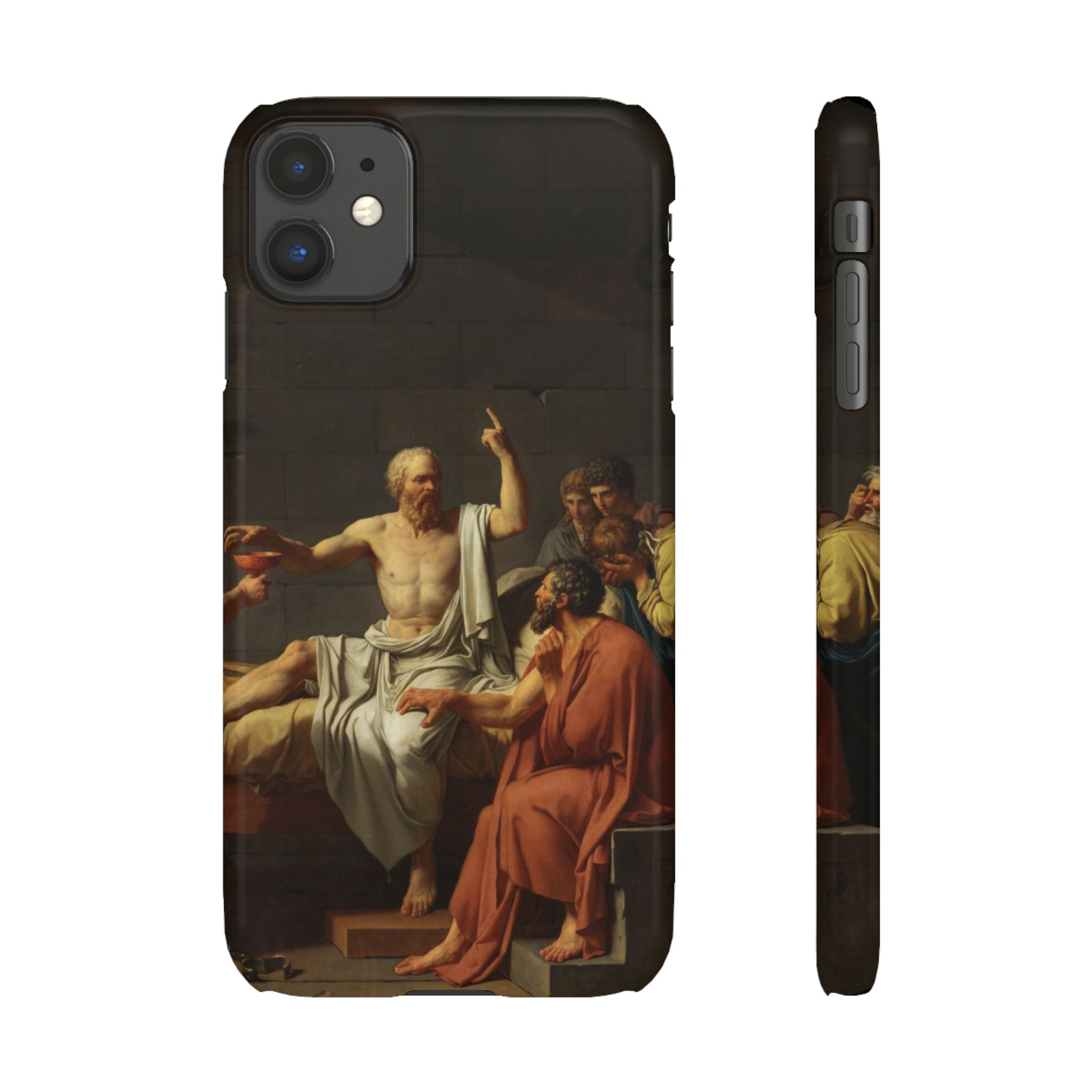 The Death of Socrates by Jacques-Louis David - iPhone Slim Case