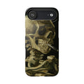 Skeleton with Cigarette by Van Gogh - iPhone Slim Case