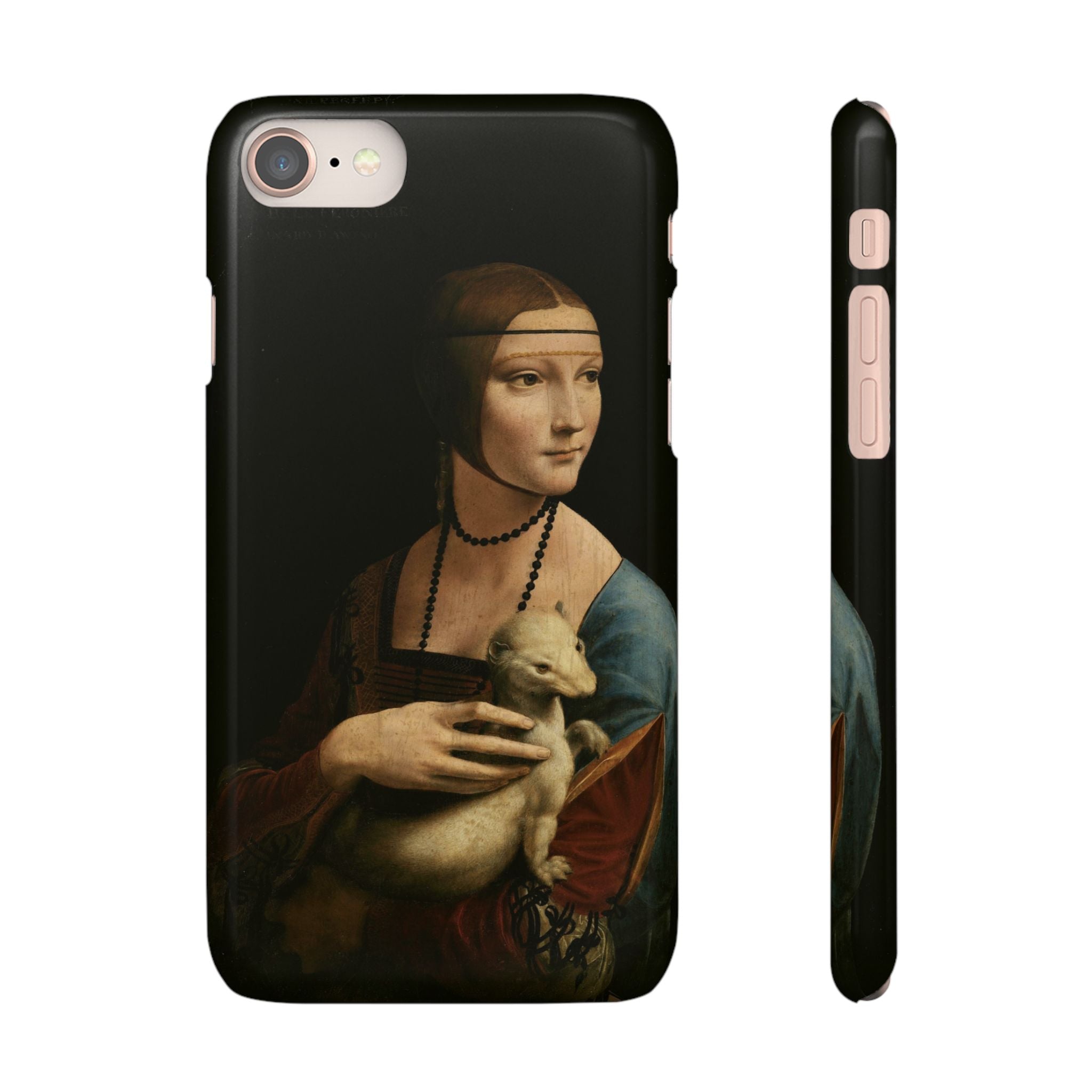 Lady with an Ermine by Leonardo da Vinci - iPhone Slim Case