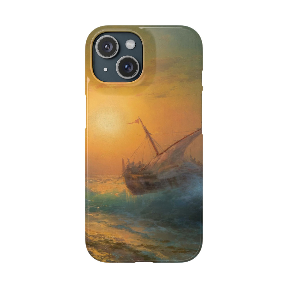 Stormy Sea at Sunset by Ivan Aivazovsky - iPhone Slim Case
