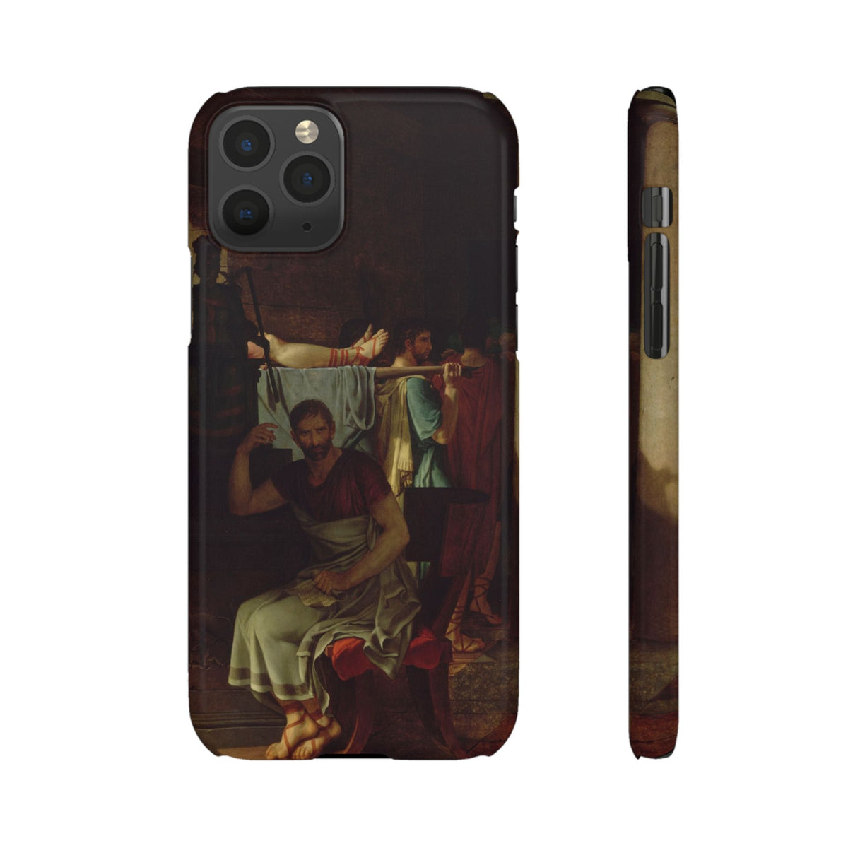 The Lictors Bring to Brutus the Bodies of His Sons I by Jacques-Louis David - iPhone Slim Case
