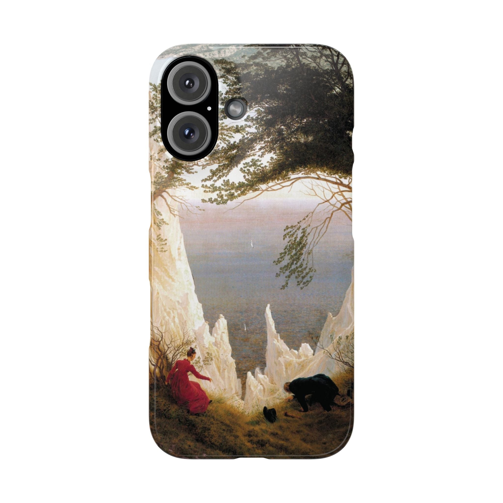 Chalk Cliffs on Rügen by Caspar David Friedrich - iPhone Slim Case