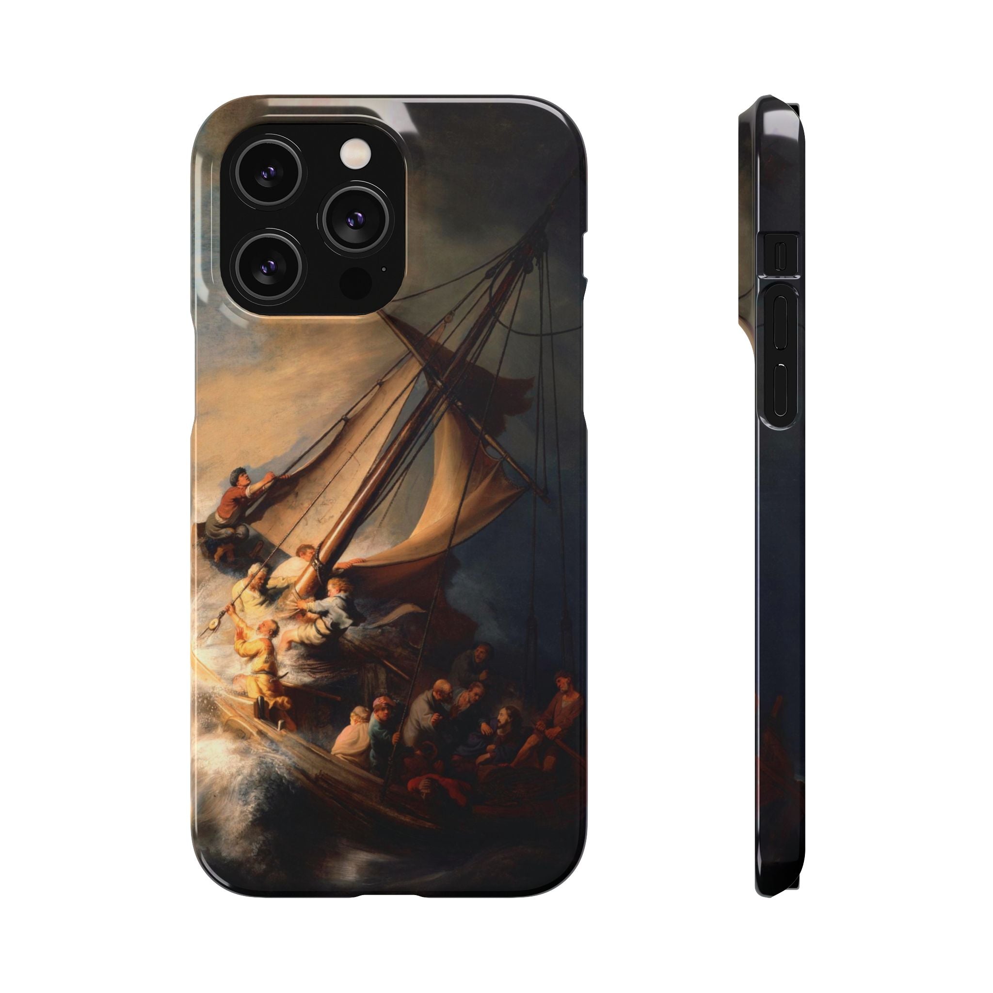 The Storm on the Sea of Galilee by Rembrandt - iPhone Slim Case