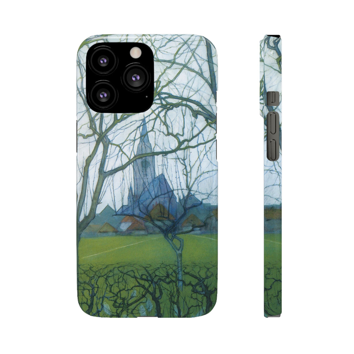 St Jacobs Church by Piet Mondrian - iPhone Slim Case