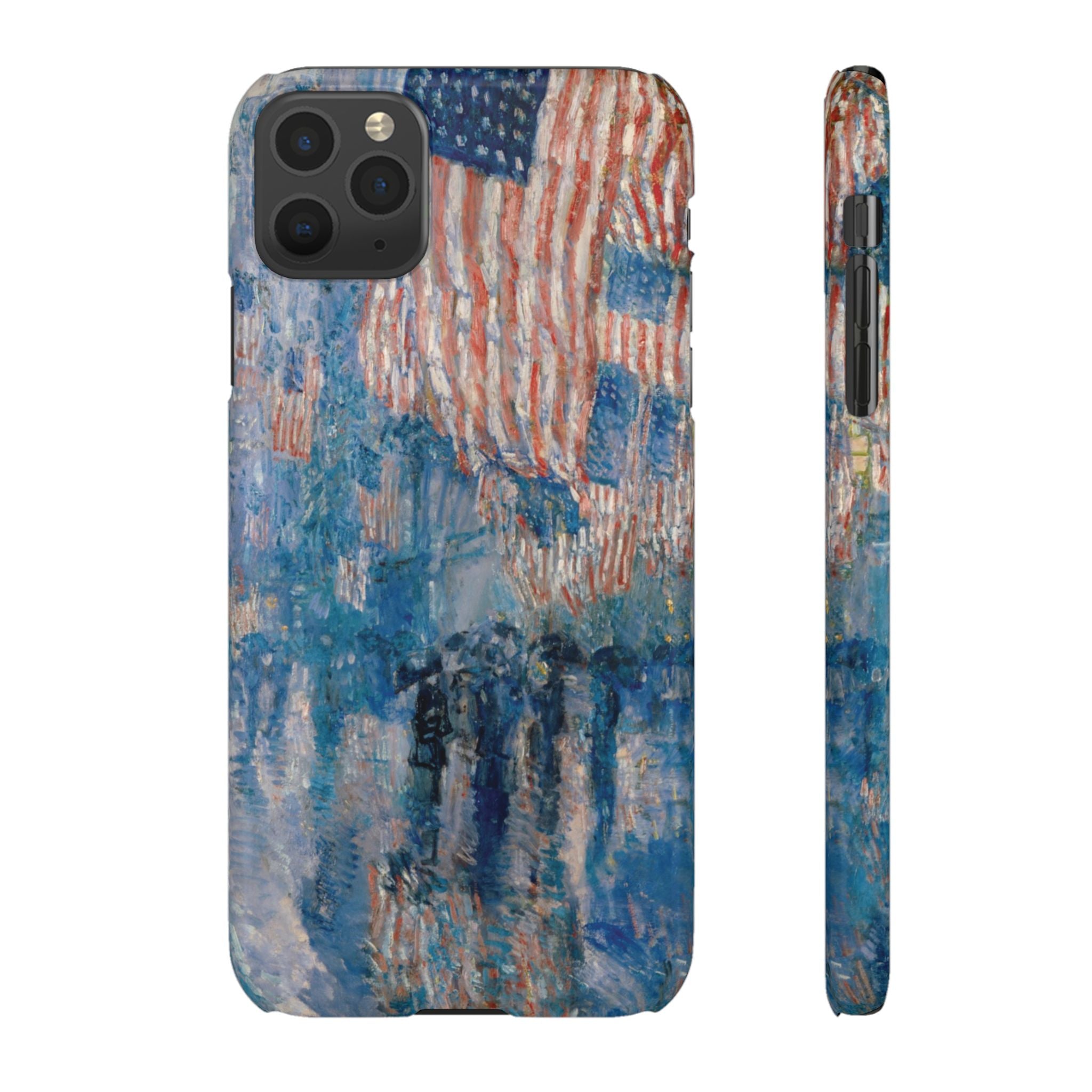 The Avenue in the Rain by Childe Hassam - iPhone Slim Case
