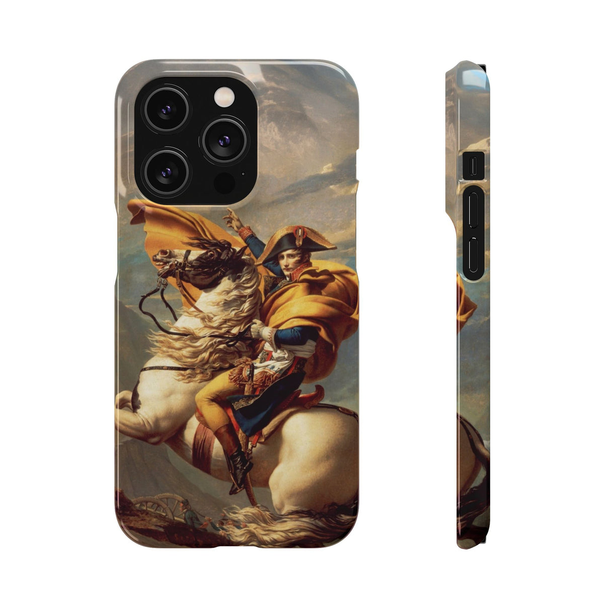 Napoleon at the Saint-Bernard Pass by Jacques-Louis David - iPhone Slim Case