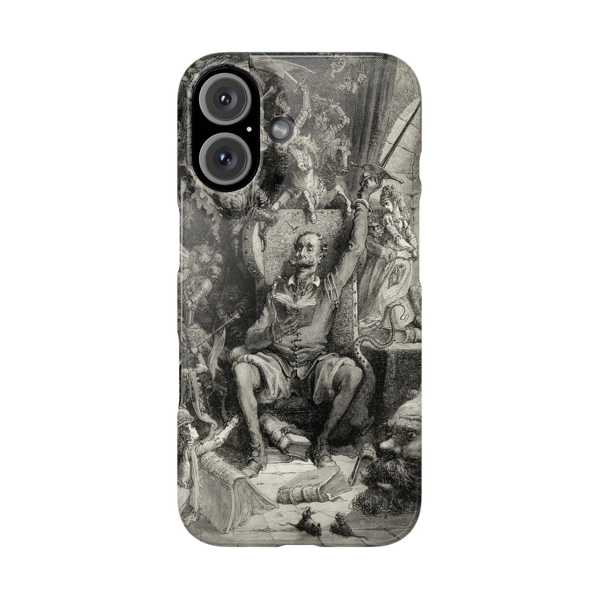 Don Quixote and His Visions by Gustave Doré - iPhone Slim Case