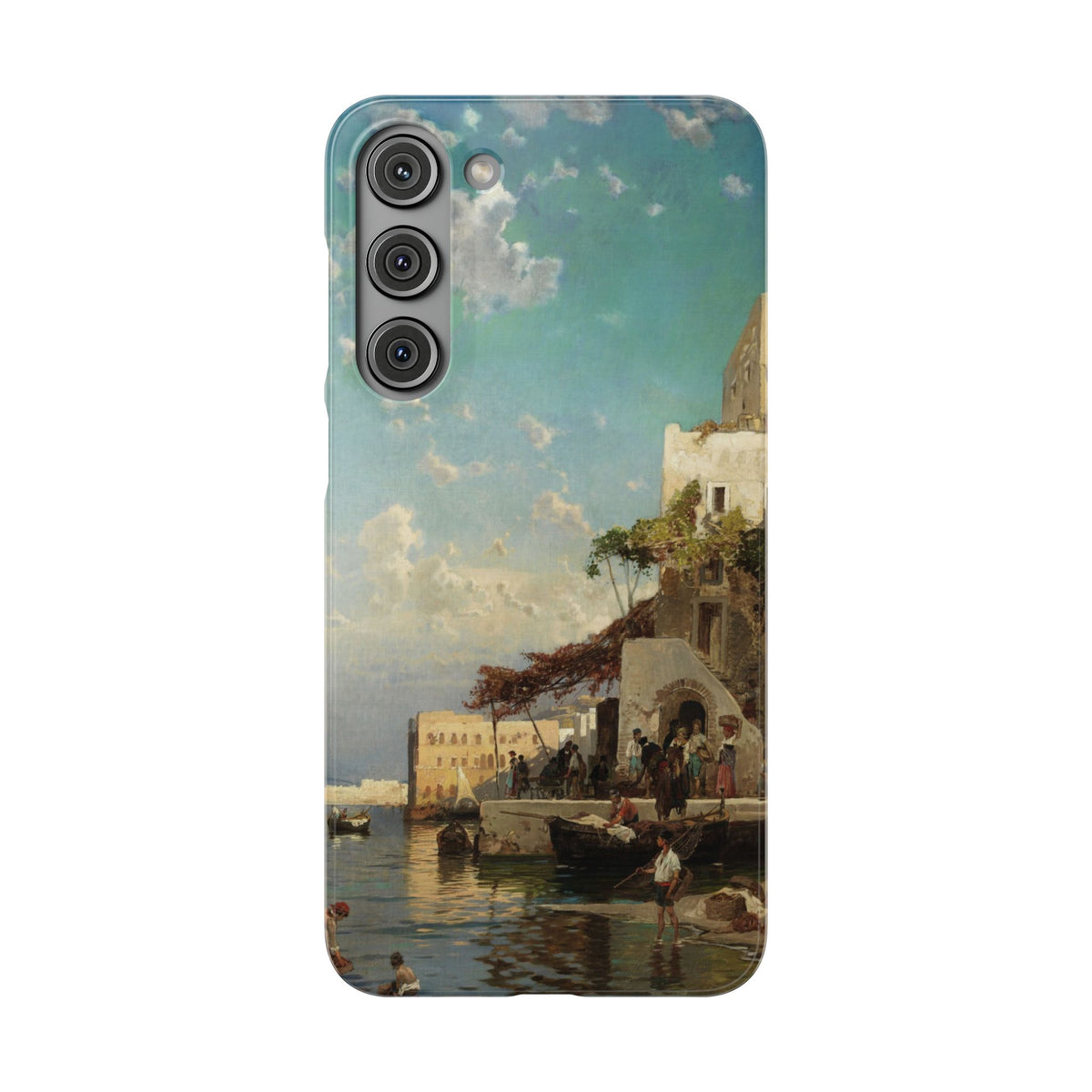Evening Meeting of the Fishermen by Hermann Corrodi - Samsung Slim Case