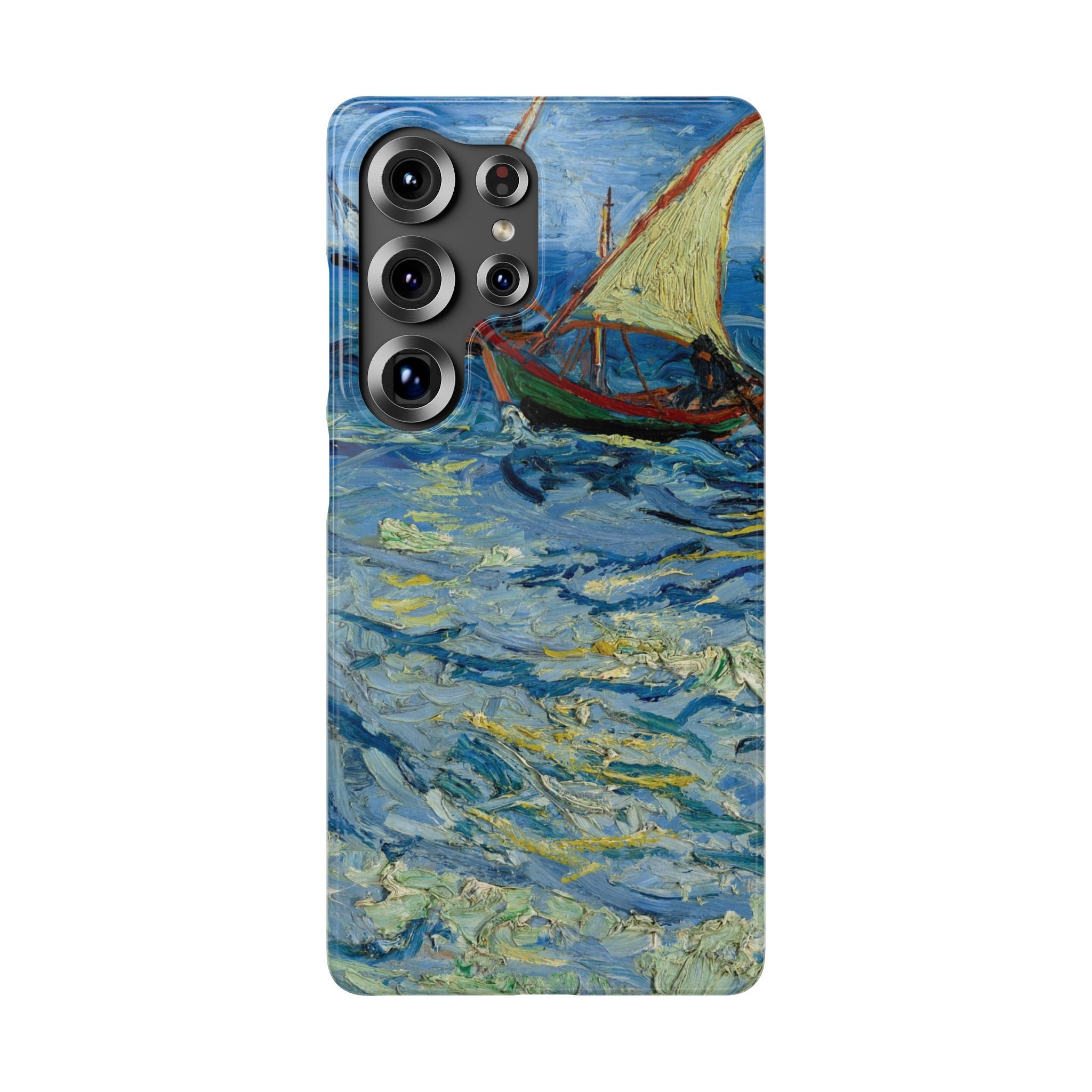 Fishing Boats at Sea by Vincent van Gogh - Samsung Slim Case