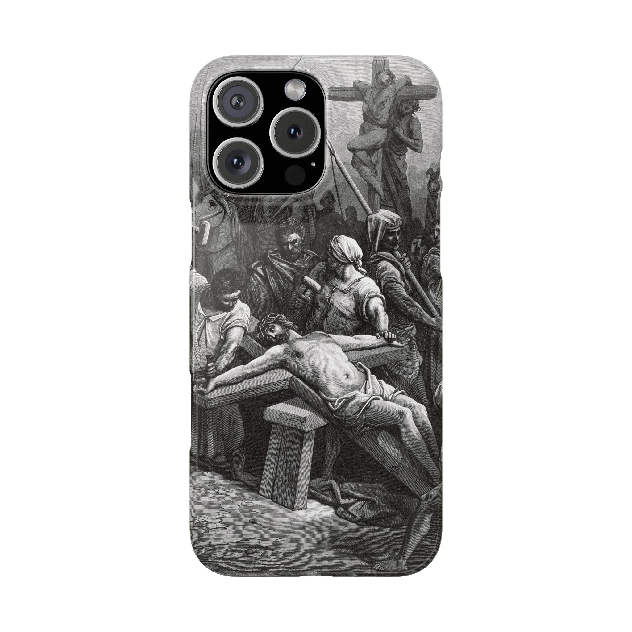 Crucifixion of Jesus by Gustave Doré - iPhone Slim Case