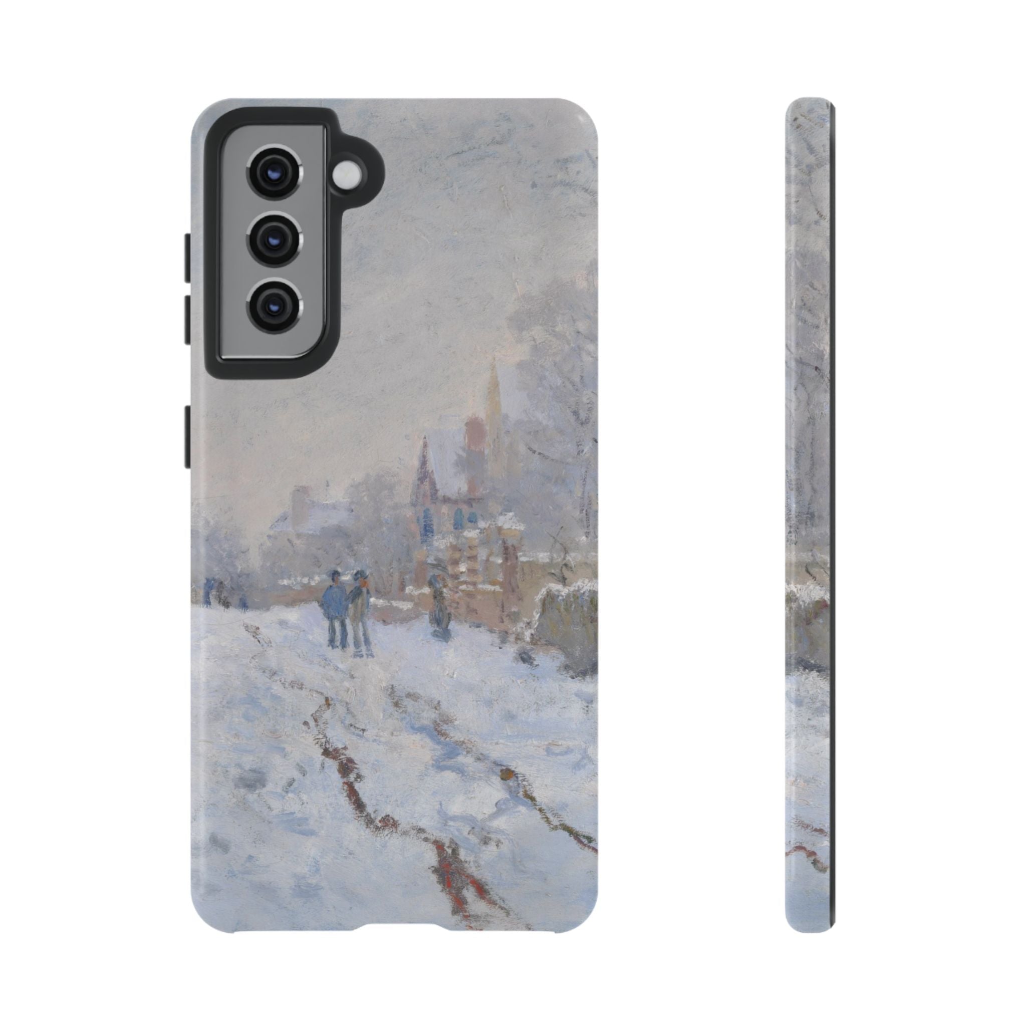 Snow Scene at Argenteuil by Claude Monet - Samsung Tough Case