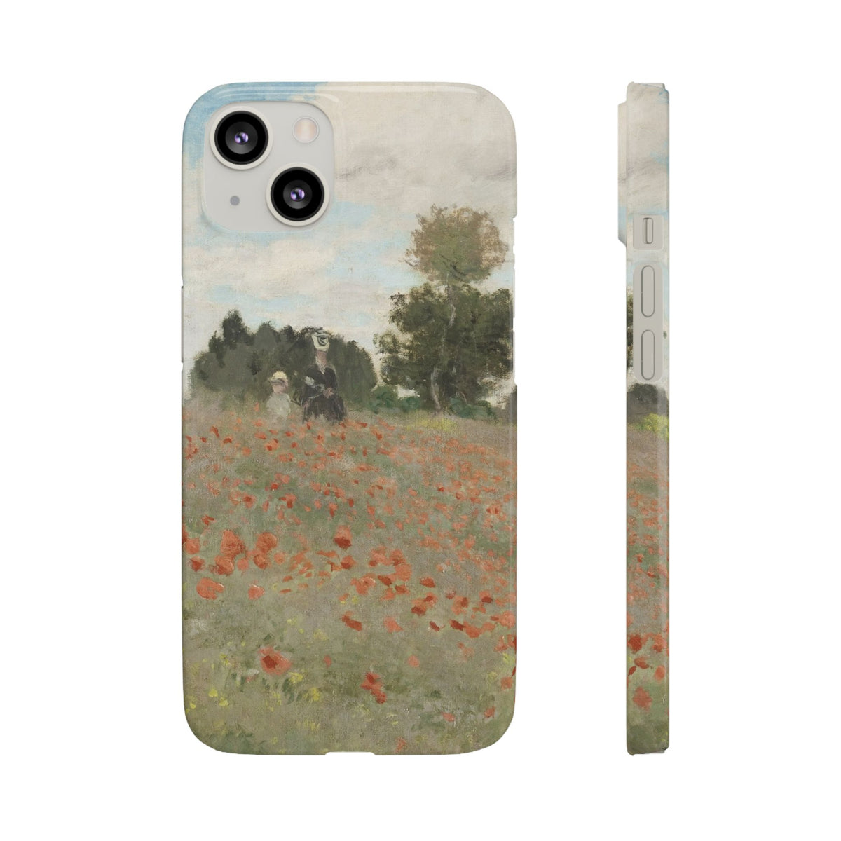 The Poppy Field by Claude Monet - iPhone Slim Case