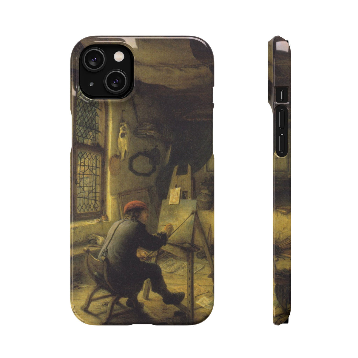 The Painter in His Workshop by Adriaen van Ostade - iPhone Slim Case