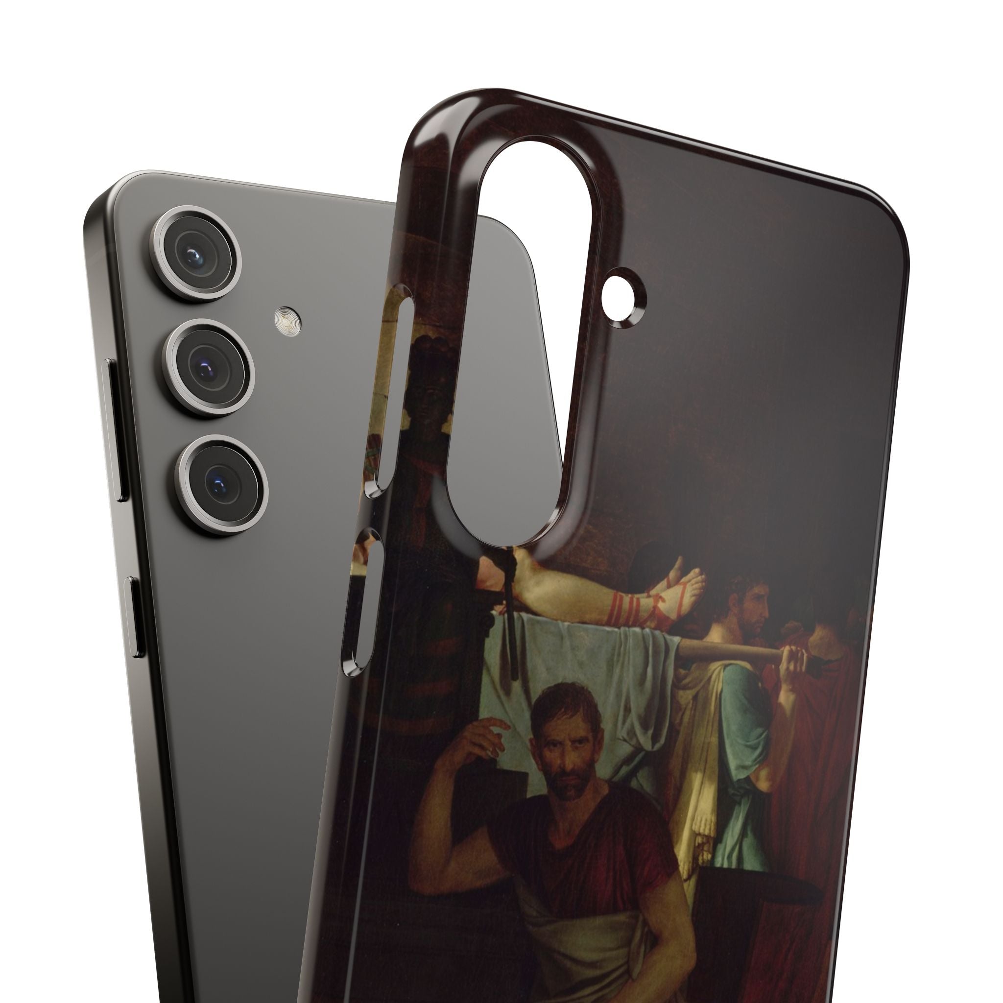 The Lictors Bring to Brutus the Bodies of His Sons I by Jacques-Louis David - Samsung Slim Case
