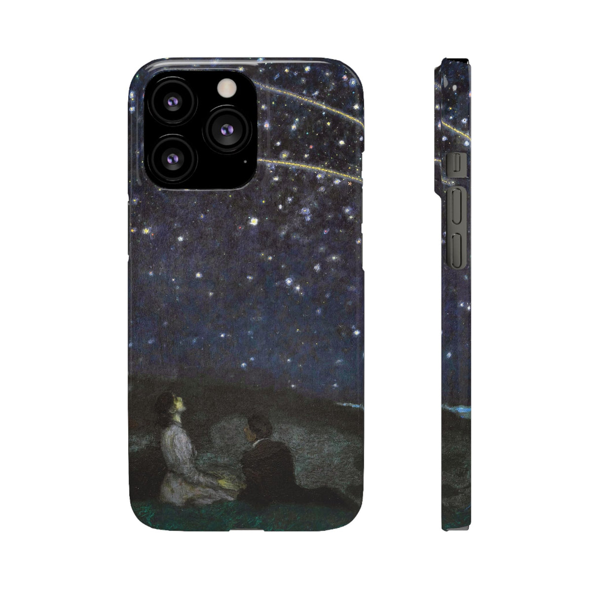 Falling Stars by Franz von Stuck - iPhone Slim Case