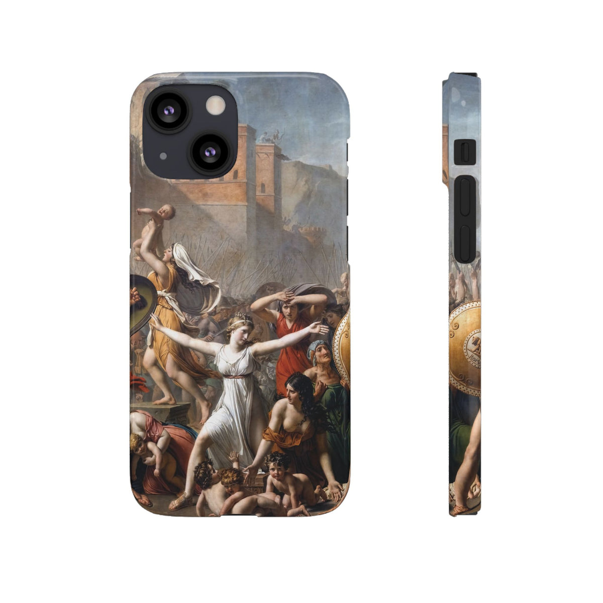 The Intervention of the Sabine Women by Jacques-Louis David - iPhone Slim Case