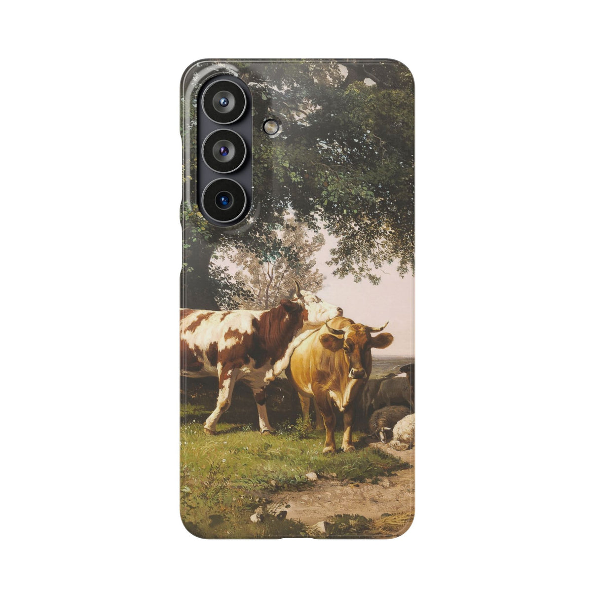 Herd under Trees by Ivan Ivanovich Shishkin - Samsung Slim Case