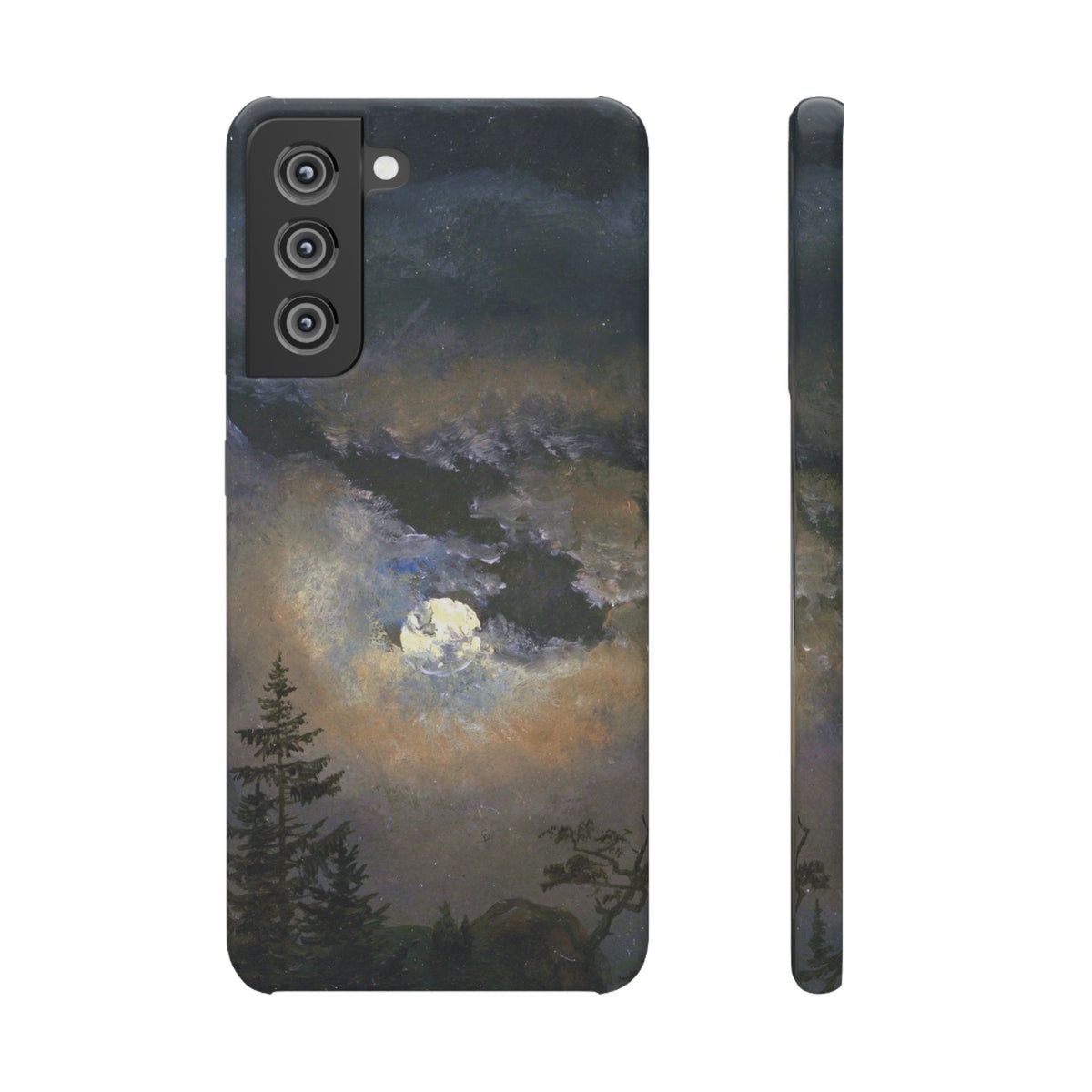 Study of a Cloud and Landscape by Moonlight by Johan Dahl - Samsung Slim Case