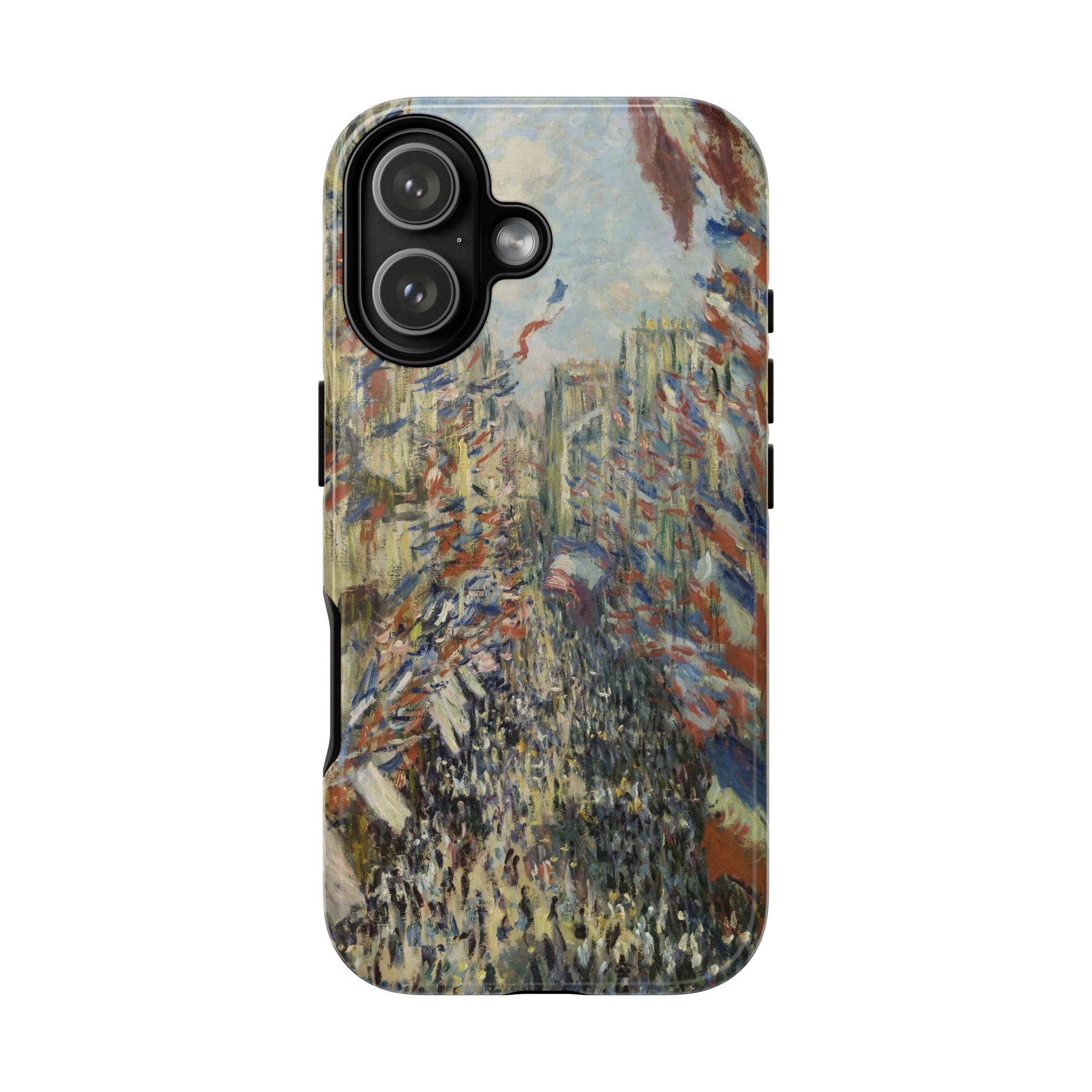 The Rue Montorgueil in Paris by Claude Monet - iPhone Tough Case