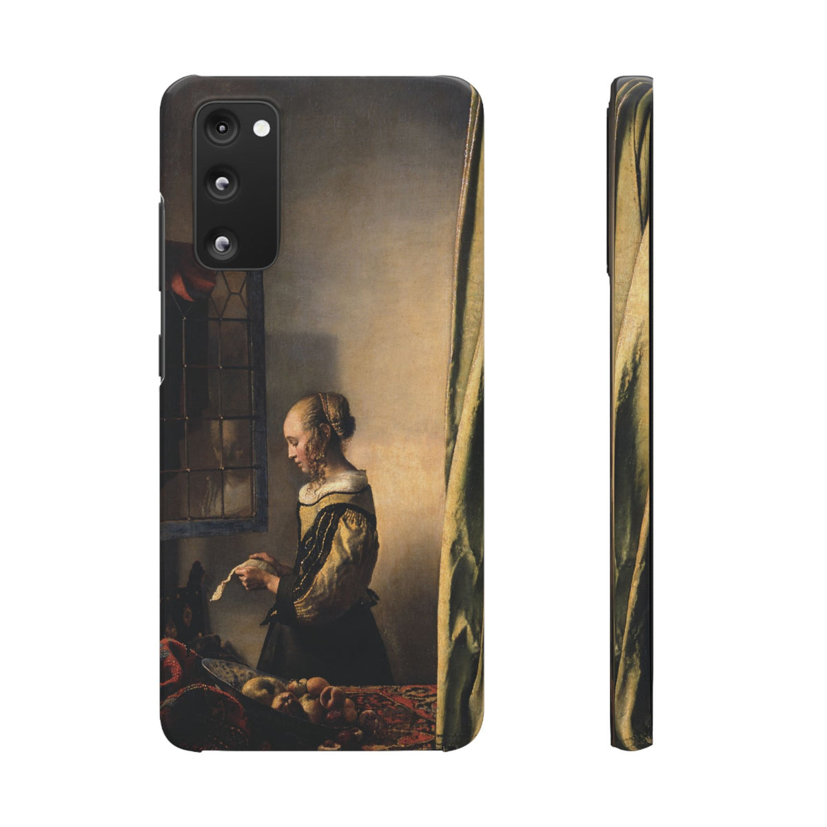 Girl Reading a Letter by an Open Window by Johannes Vermeer - Samsung Slim Case