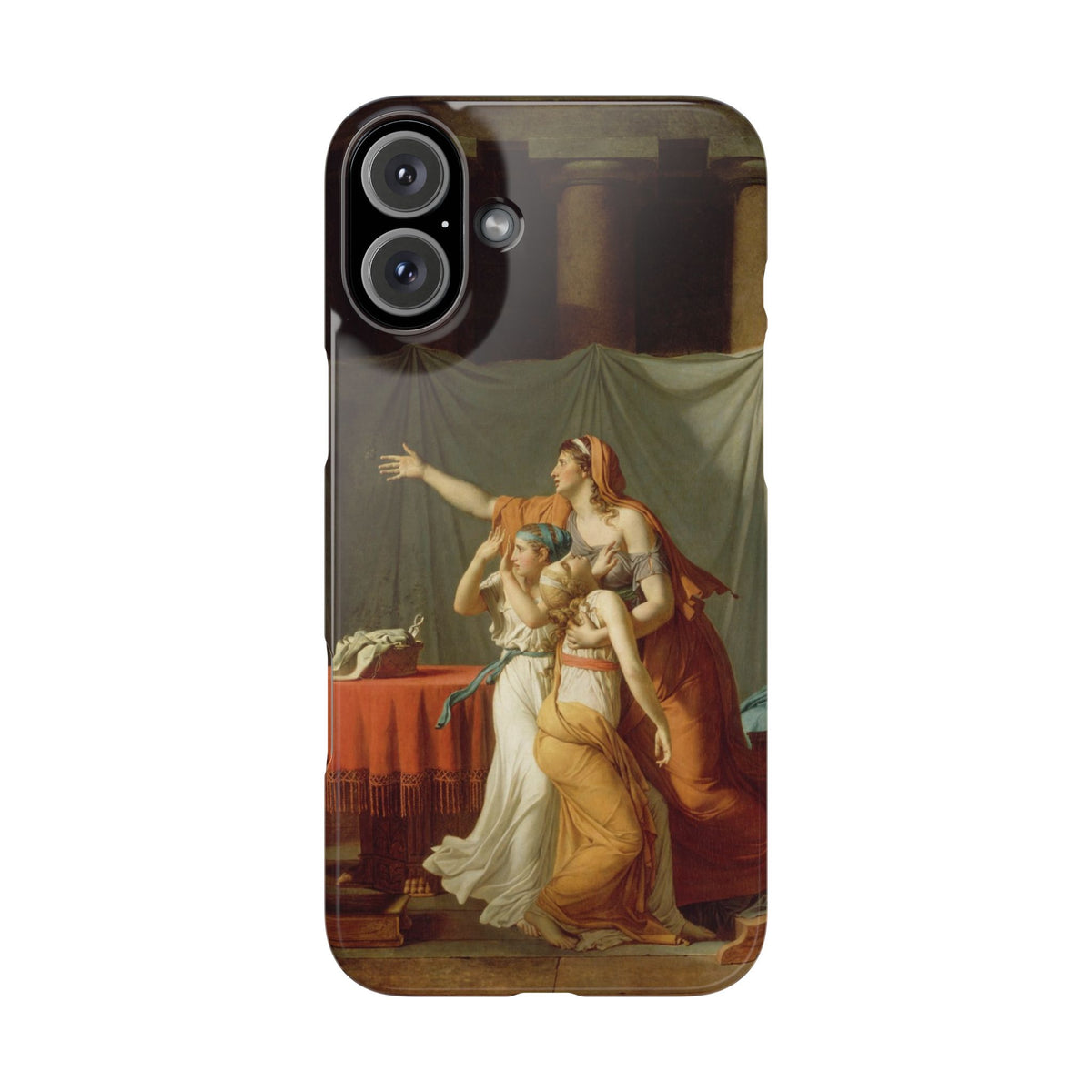 The Lictors Bring to Brutus the Bodies of His Sons II by Jacques-Louis David - iPhone Slim Case
