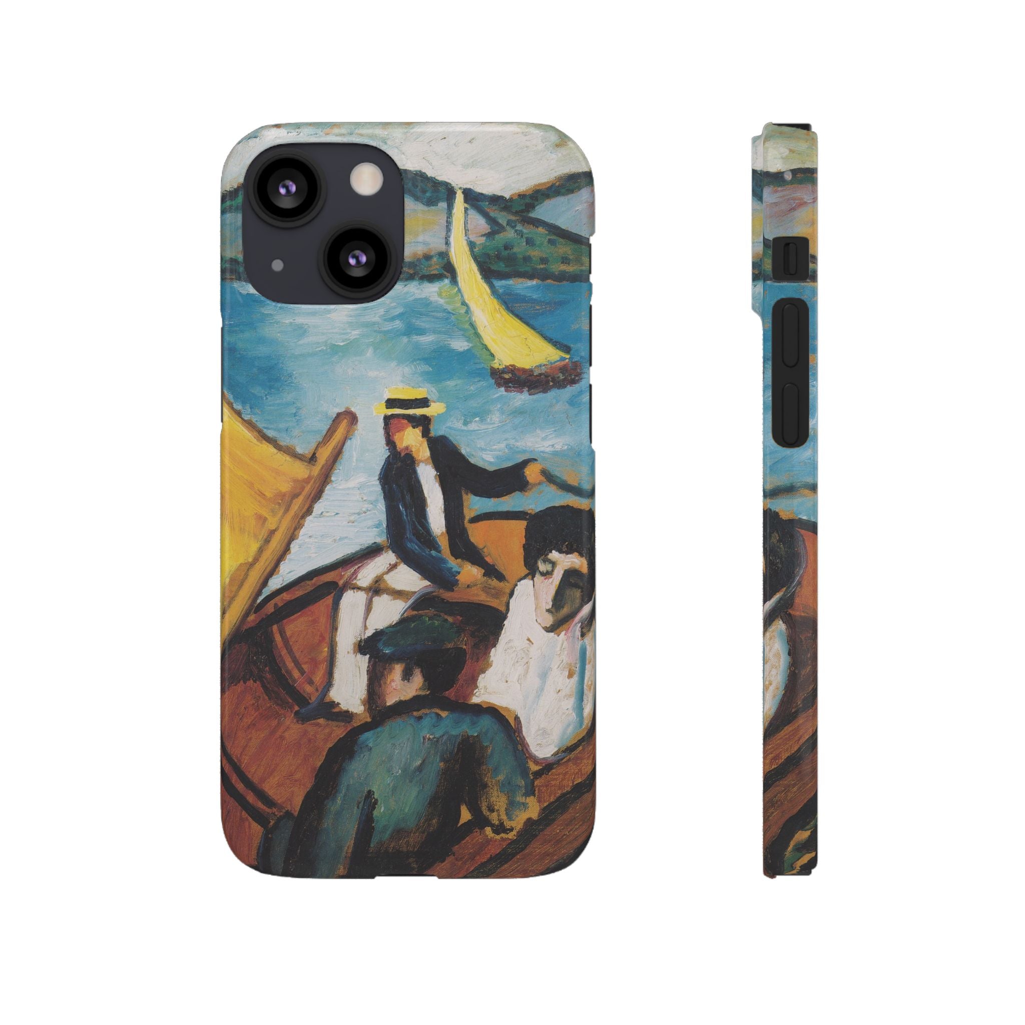 Sailing Boat on the Tegernsee by August Macke - iPhone Slim Case