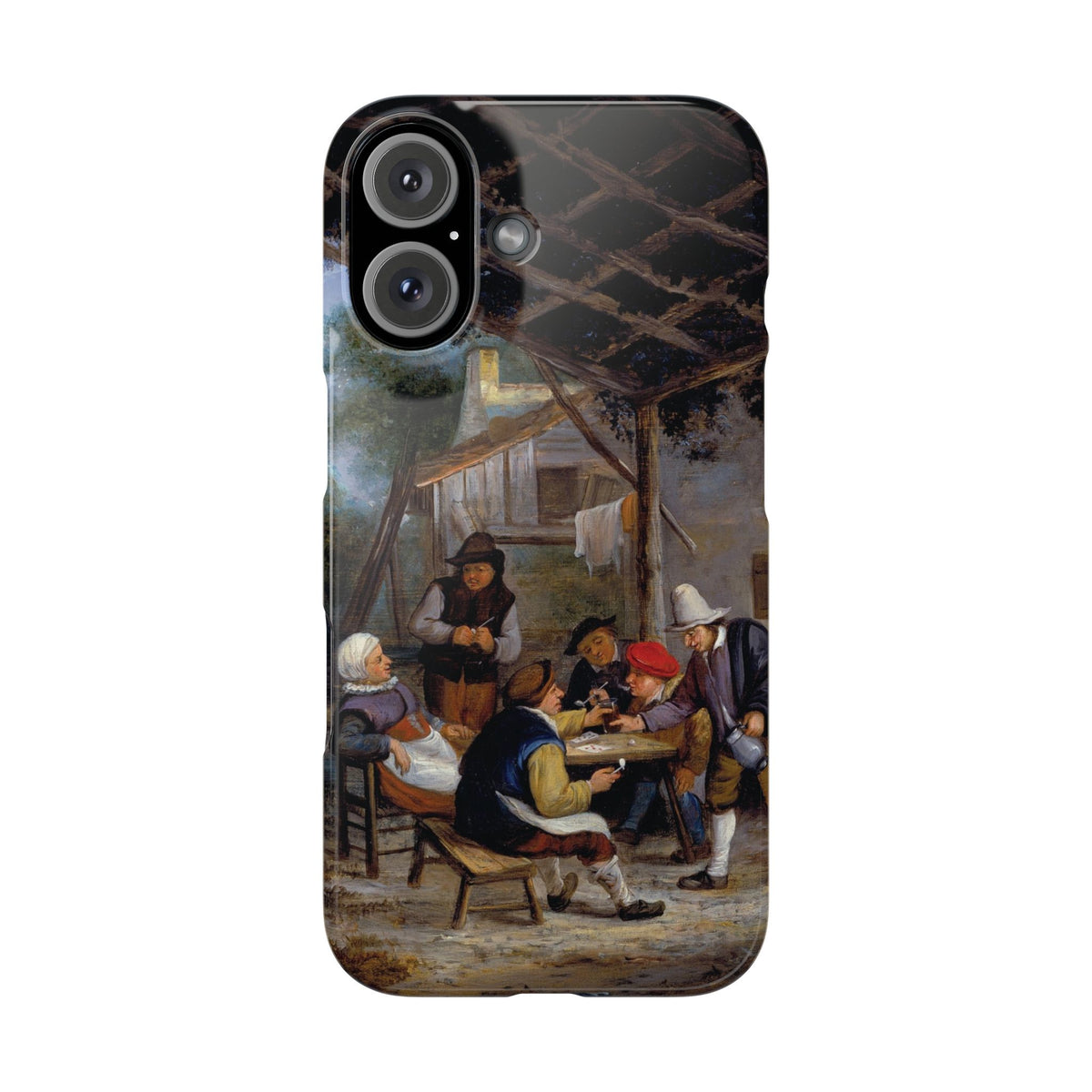 Peasants Drinking by Adriaen van Ostade - iPhone Slim Case