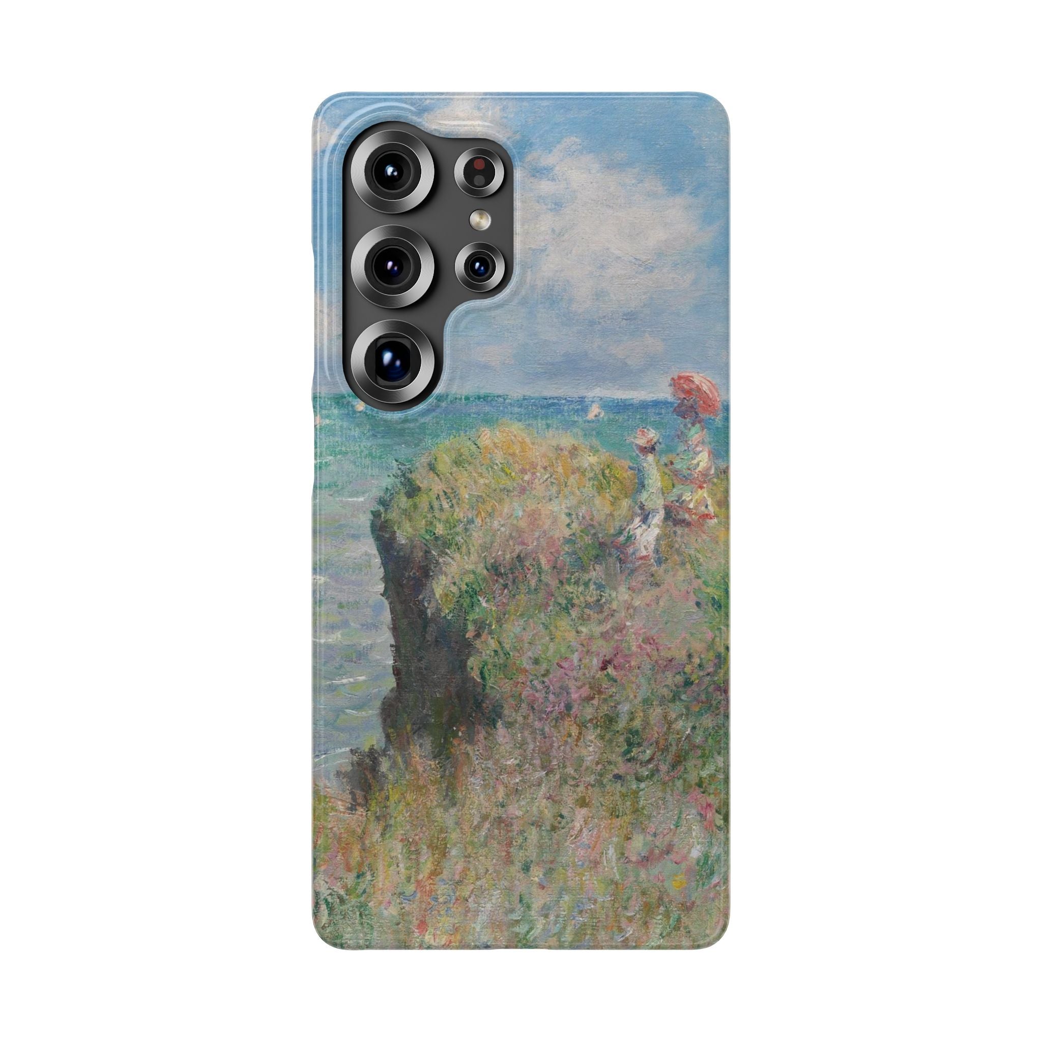 Cliff Walk at Pourville by Claude Monet - Samsung Slim Case