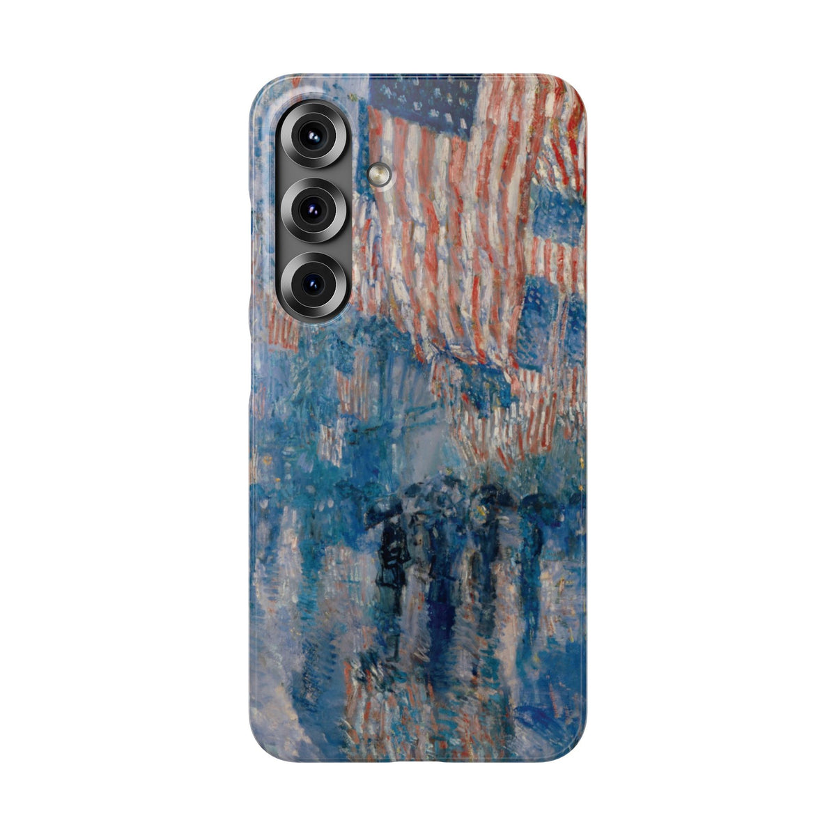 The Avenue in the Rain by Childe Hassam - Samsung Slim Case