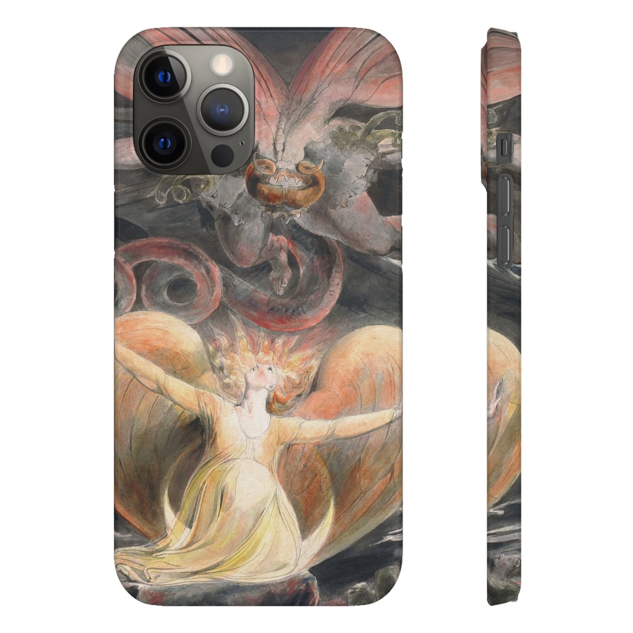 The Great Red Dragon and the Woman Clothed with the Sun by William Blake - iPhone Slim Case