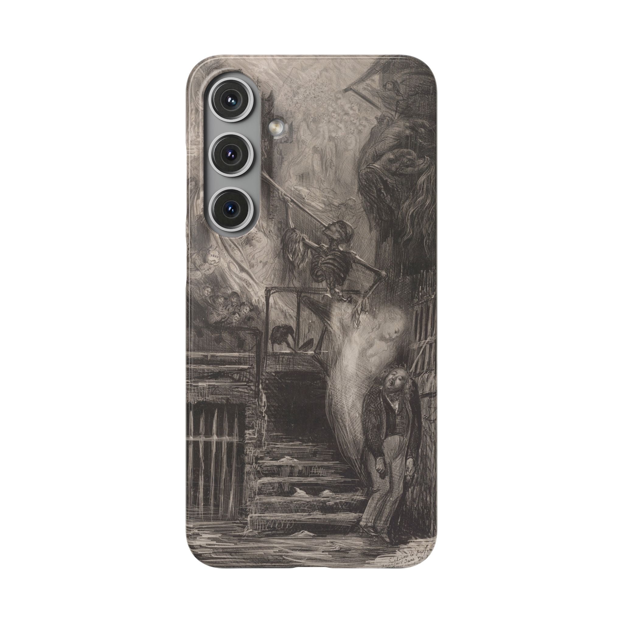 La Rue de la Vieille Lanterne (The Suicide of Gérard de Nerval) by Gustave Doré - Samsung Slim Case