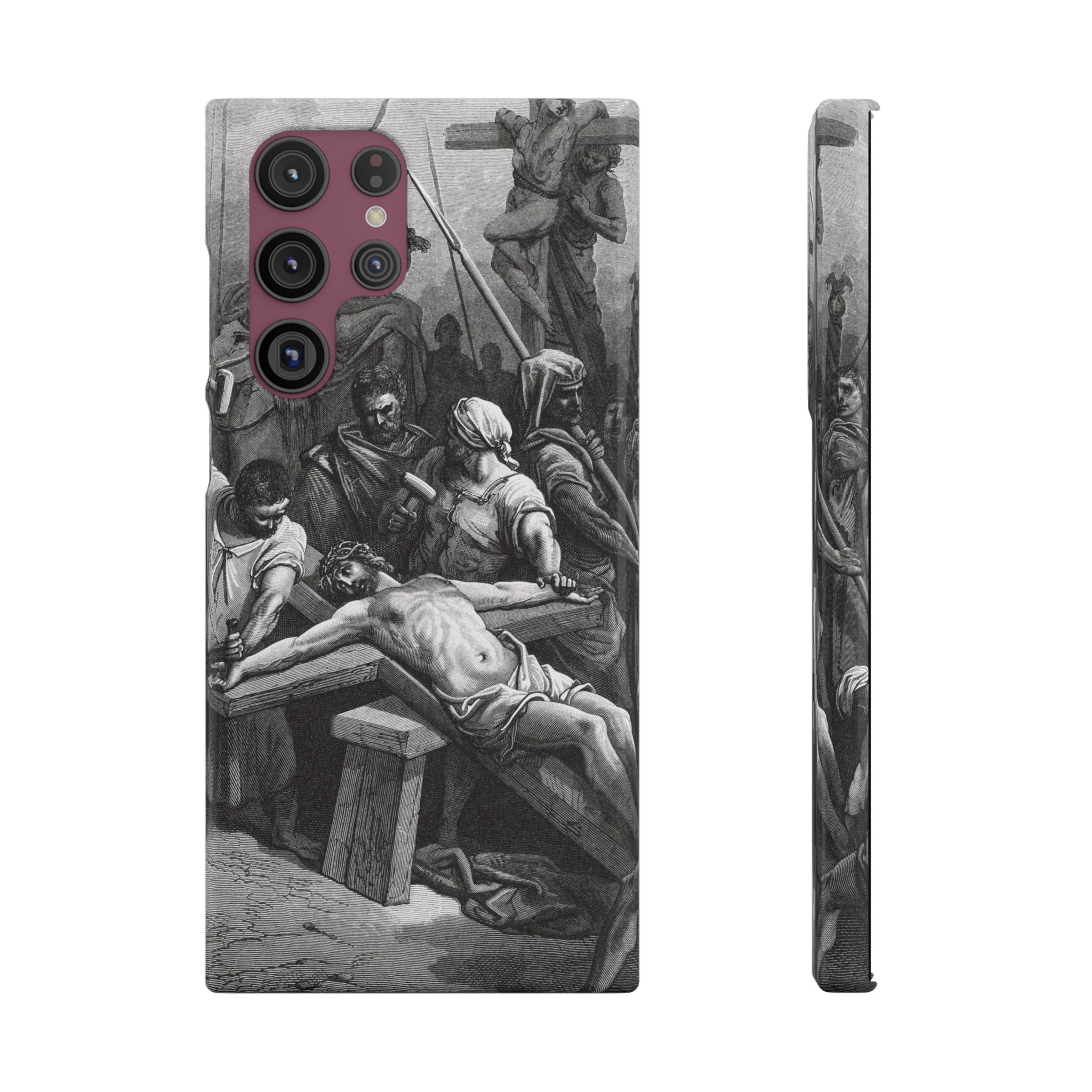 Crucifixion of Jesus by Gustave Doré - Samsung Slim Case