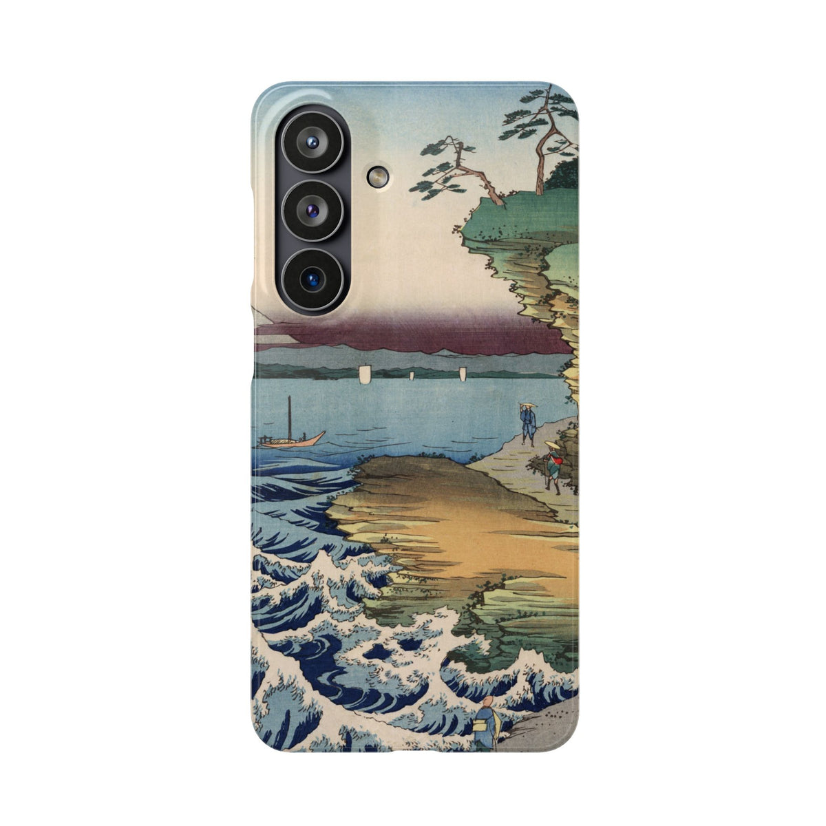 The Hota Coast in Awa Province by Utagawa Hiroshige - Samsung Slim Case