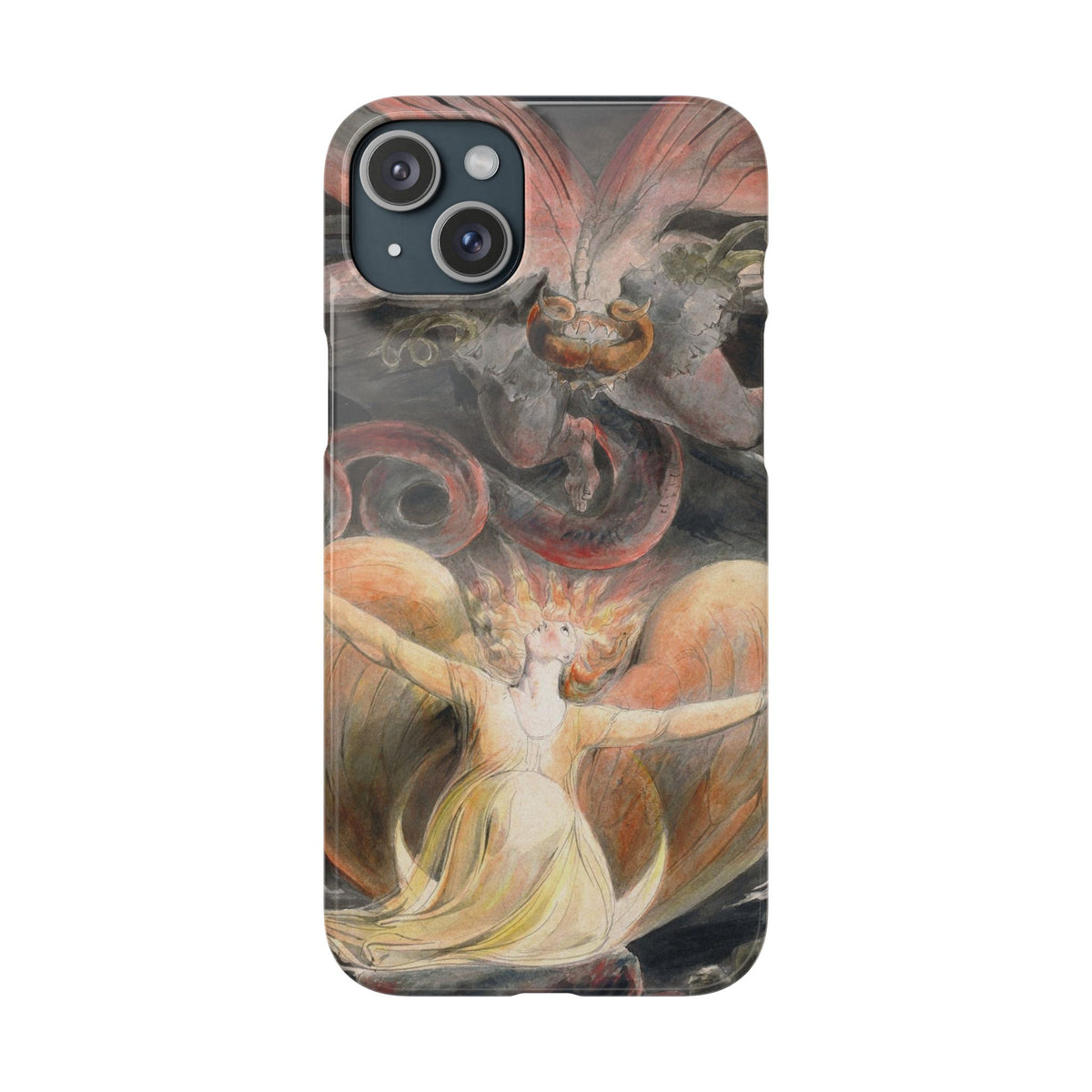 The Great Red Dragon and the Woman Clothed with the Sun by William Blake - iPhone Slim Case