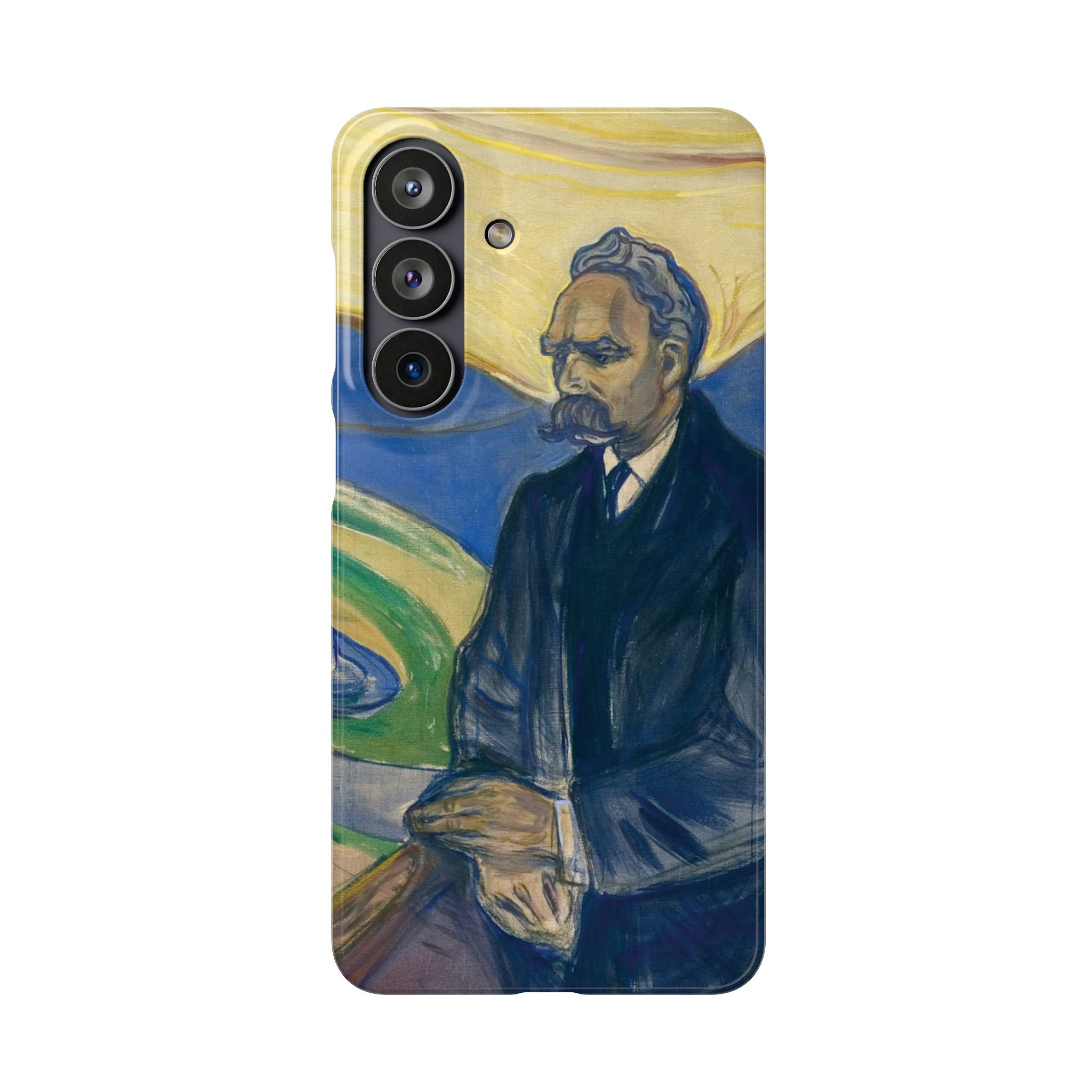 Portrait of Friedrich Nietzsche by Edvard Munch - Samsung Slim Case