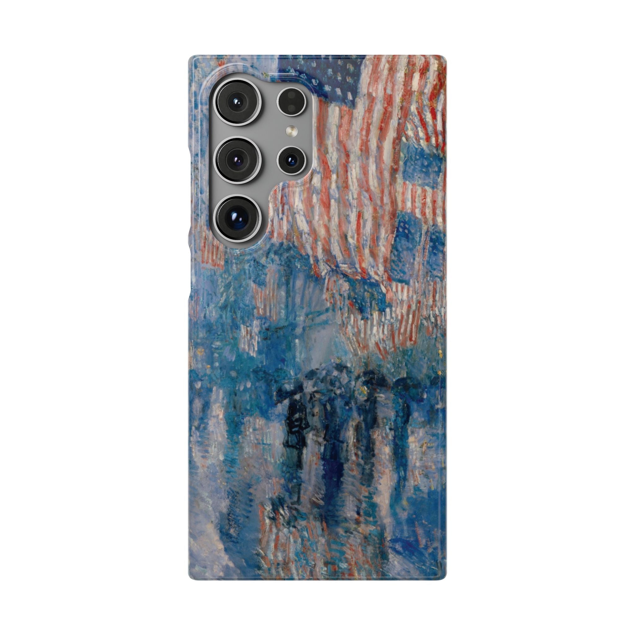 The Avenue in the Rain by Childe Hassam - Samsung Slim Case