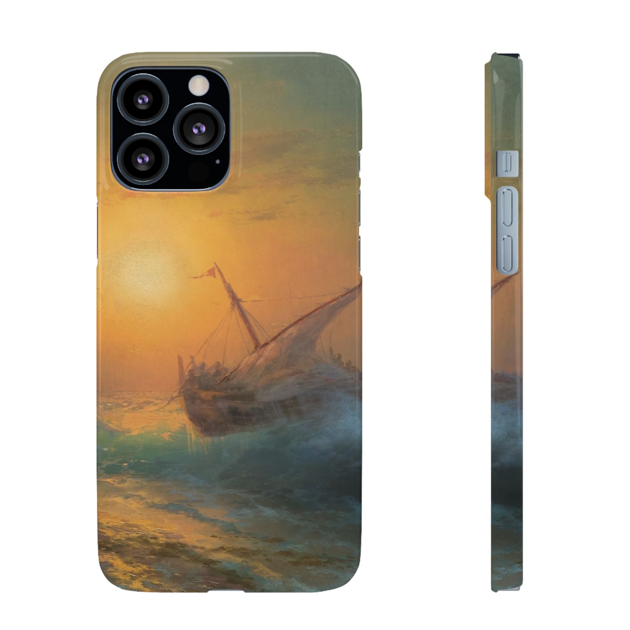 Stormy Sea at Sunset by Ivan Aivazovsky - iPhone Slim Case