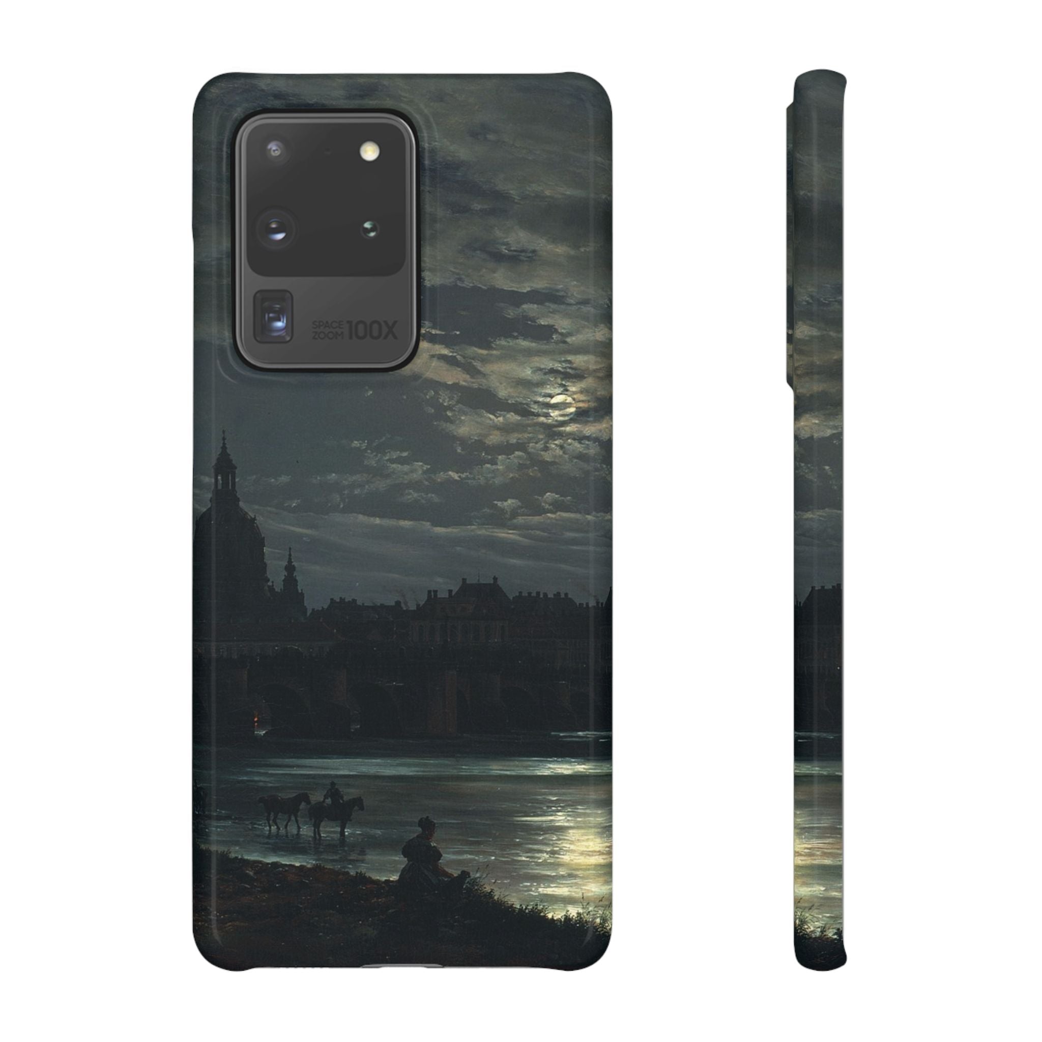 View of Dresden by Moonlight by Johan Dahl - Samsung Slim Case
