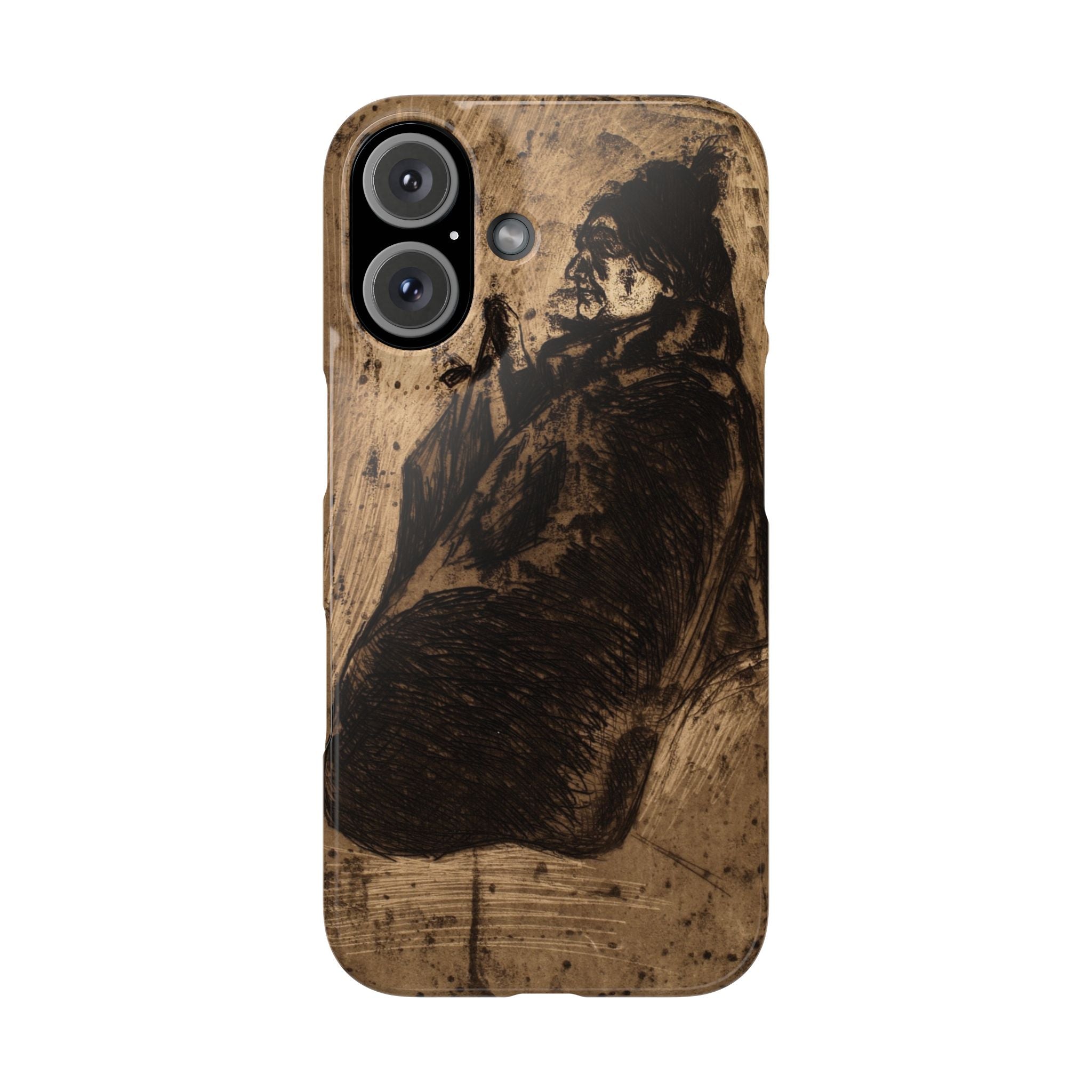 Old Woman by Edvard Munch - iPhone Slim Case
