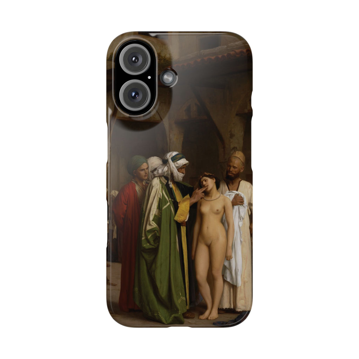Le Marche d'esclaves by Jean-Leon Gerome - iPhone Slim Case