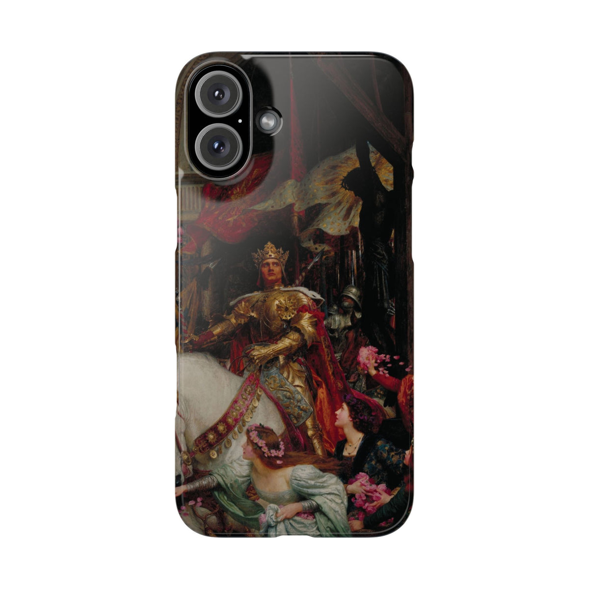 The Two Crowns by Frank Dicksee - iPhone Slim Case